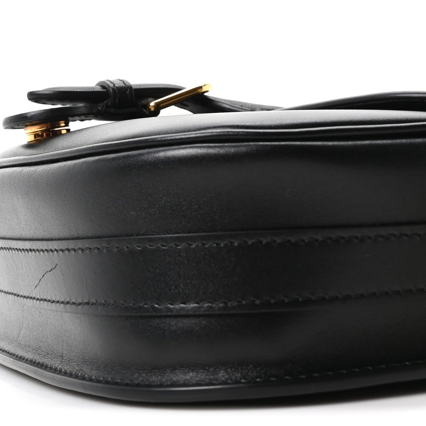 Box Calfskin Medium Bobby Flap Black