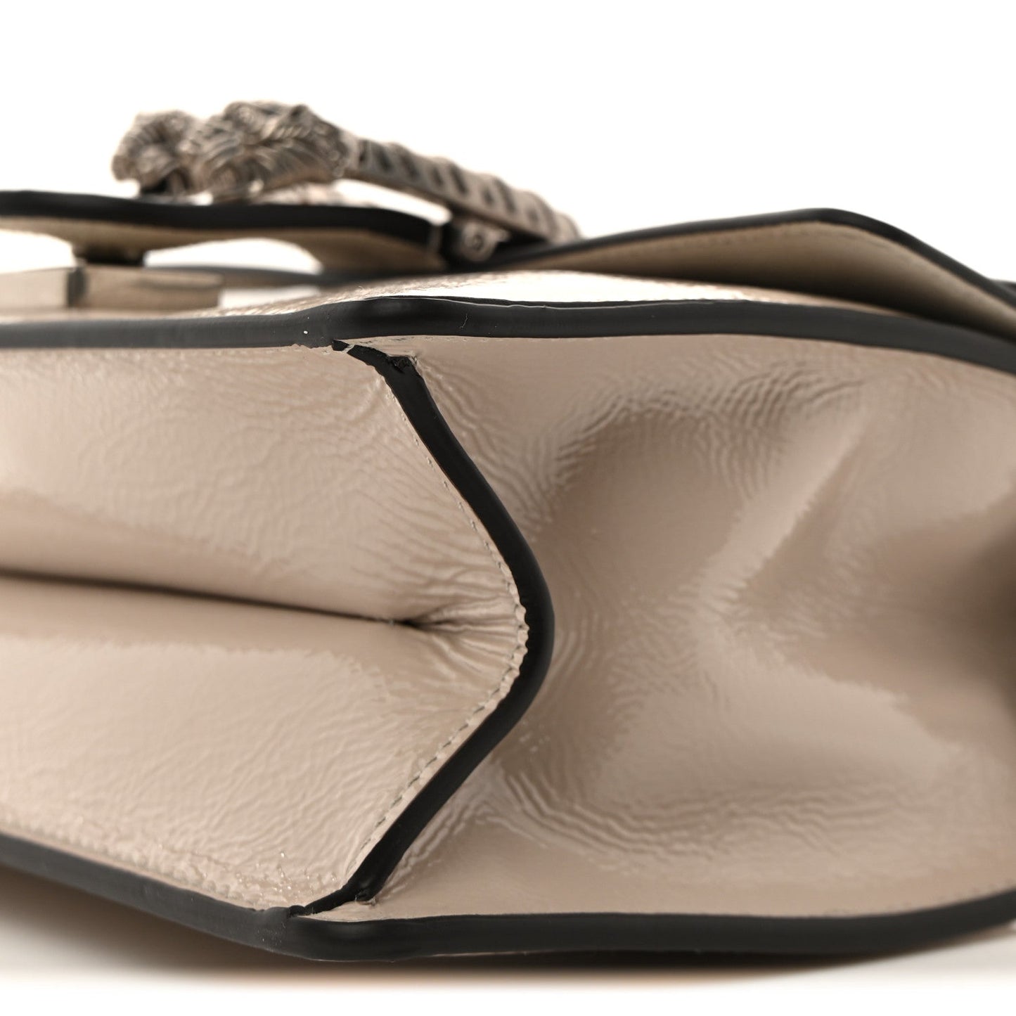 Crinkled Patent Small Dionysus Top Handle Bag Sphinx