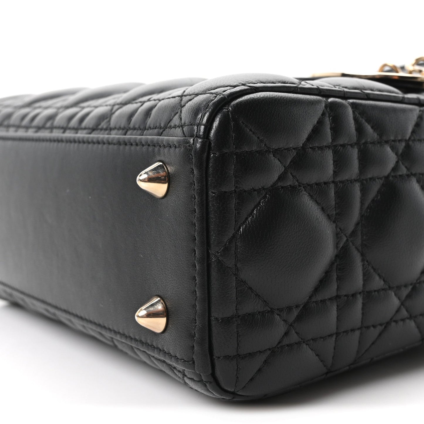 Lambskin Cannage Small My ABCDior Lady Dior Black