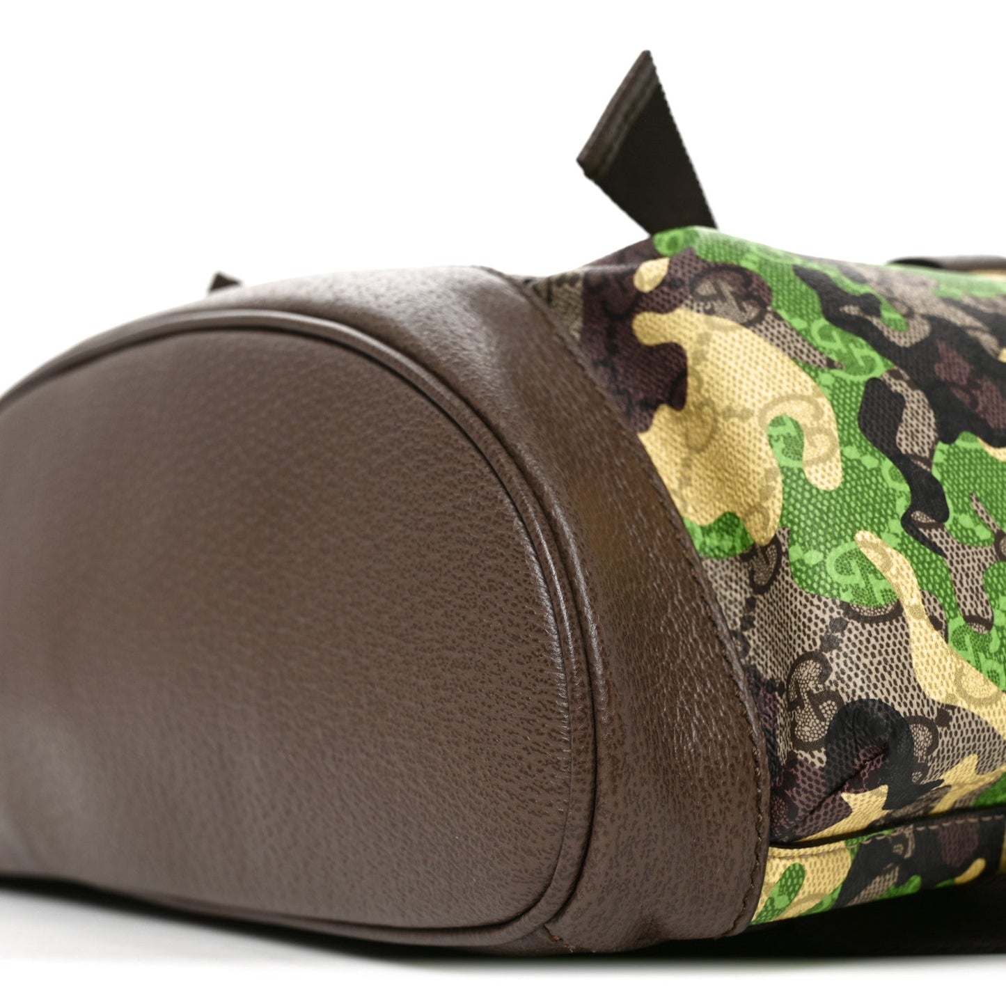 GG Supreme Monogram Camouflage Large Backpack Green Multicolor