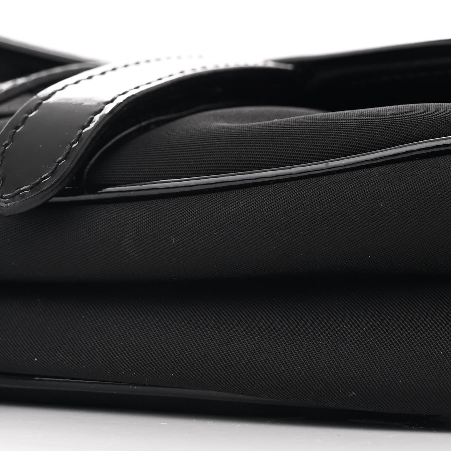 Nylon Saddle Bag Black