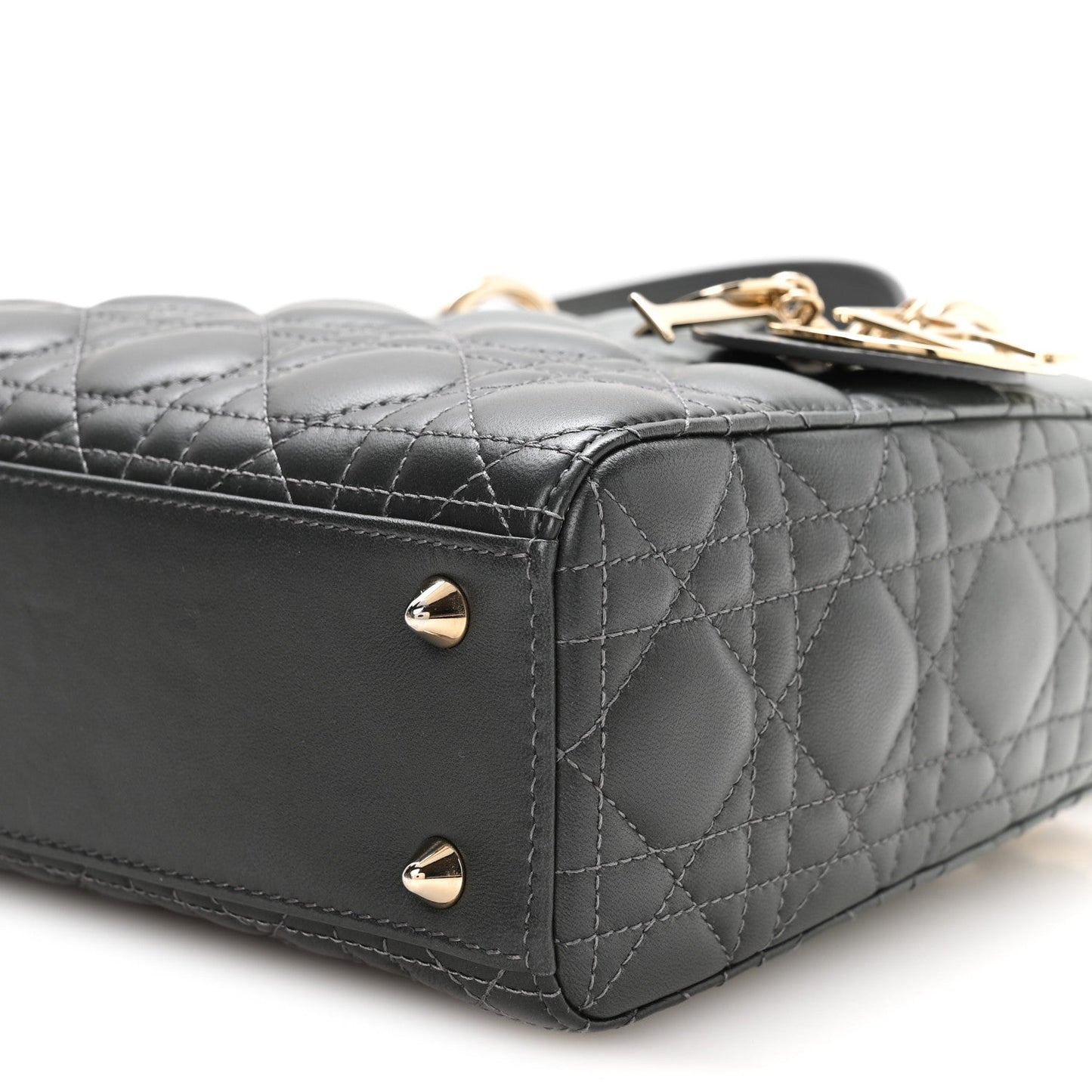 Lambskin Cannage Gradient Small My ABCDior Lady Dior Grey
