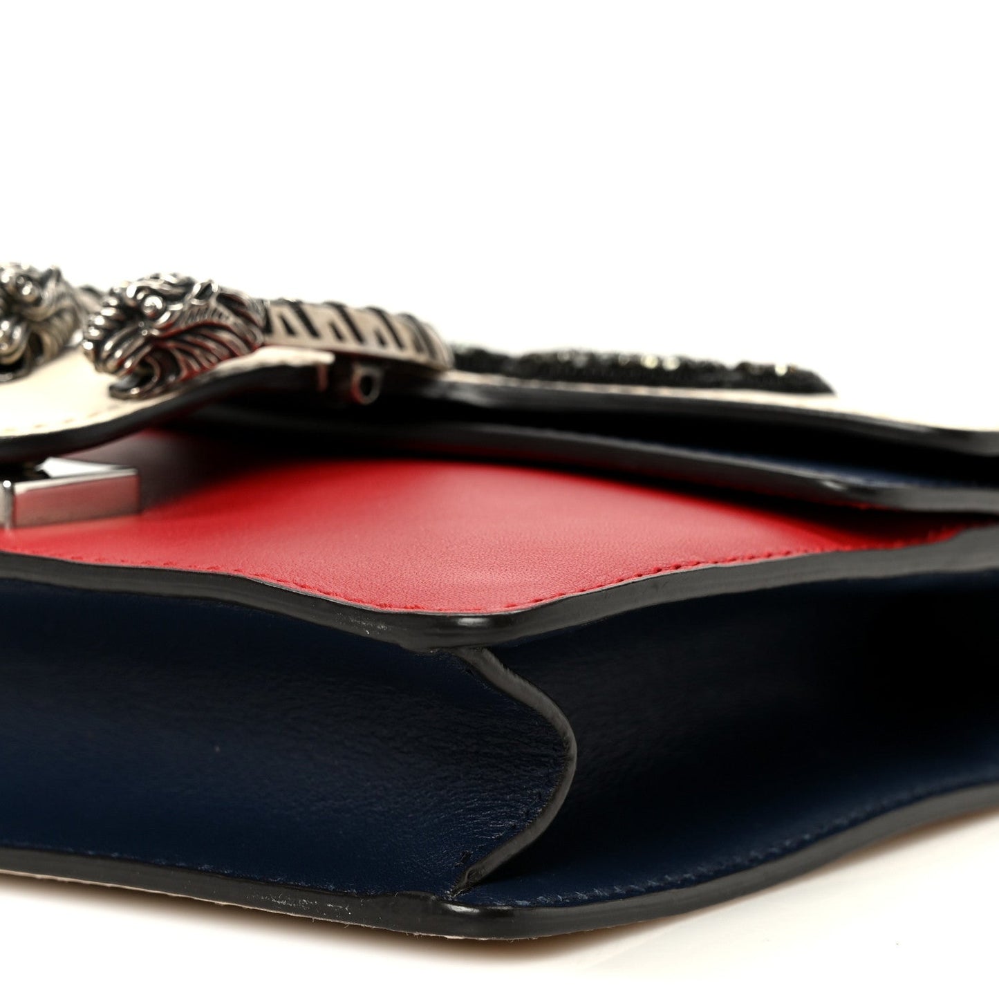 Calfskin Crystal Snake Embroidered Mini Dionysus Shoulder Bag Mystic White Hibiscus Red Blue Agata