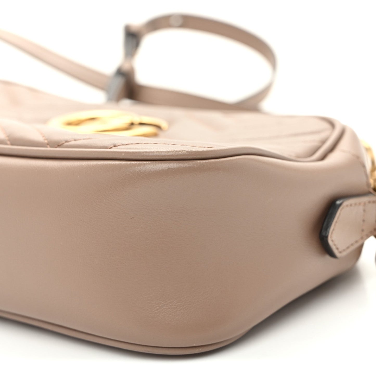 Calfskin Matelasse Small GG Marmont Chain Shoulder Bag Porcelain Rose