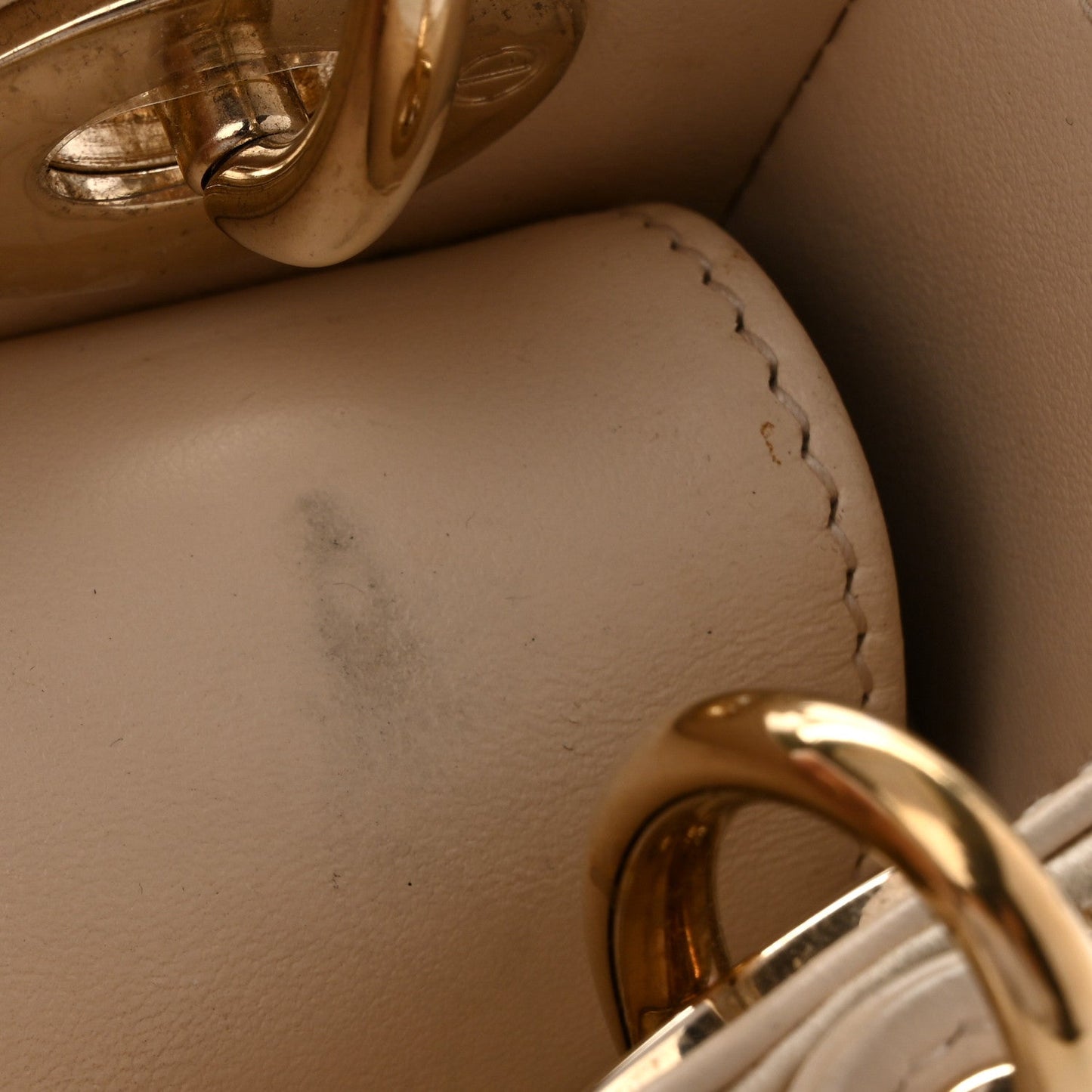 Lambskin Cannage Beaded Embroidered Mini Lady Dior Caramel Beige