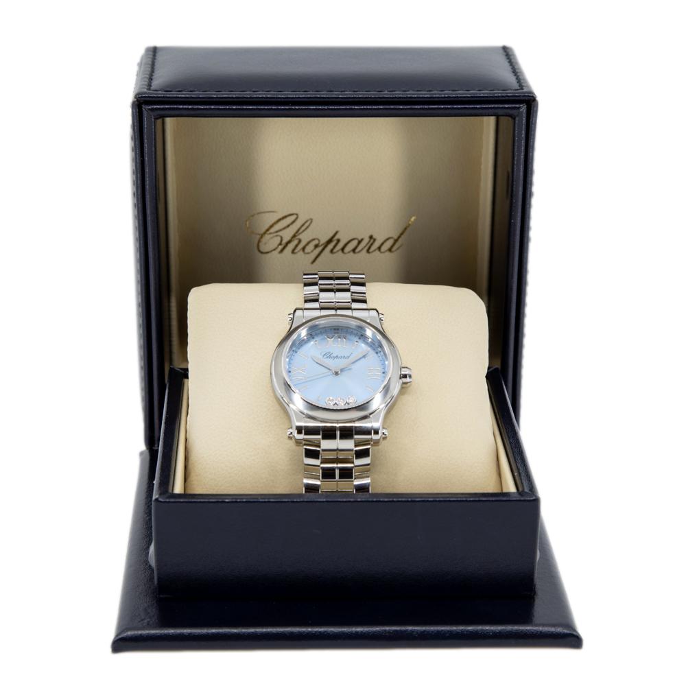 Chopard Ladies 278590-3010 Happy Sports Diamonds Watch