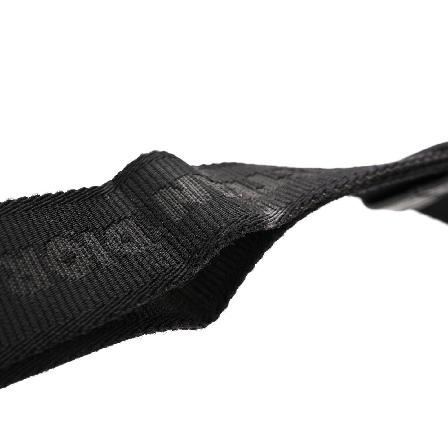 Oblique Saddle Triple Pouch Black
