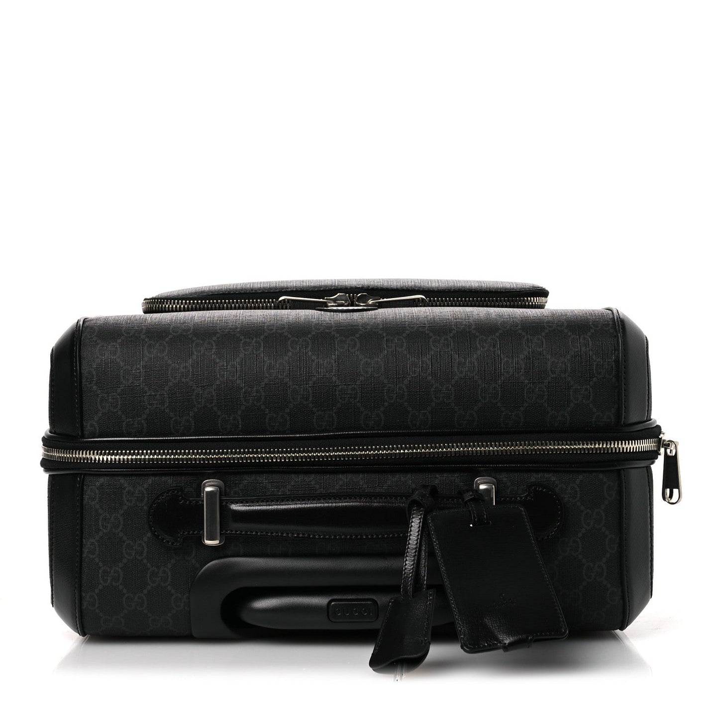 GG Supreme Monogram Calfskin Carry On Trolley Black