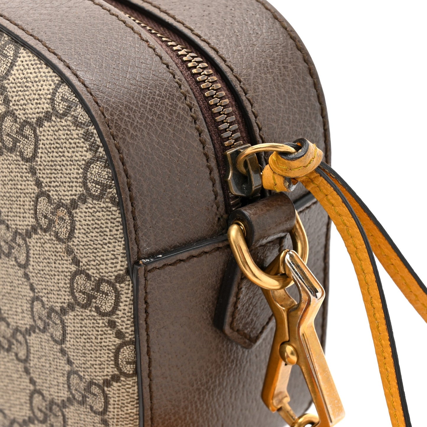 GG Supreme Monogram Web Neo Vintage Shoulder Bag Beige New Acero Crop