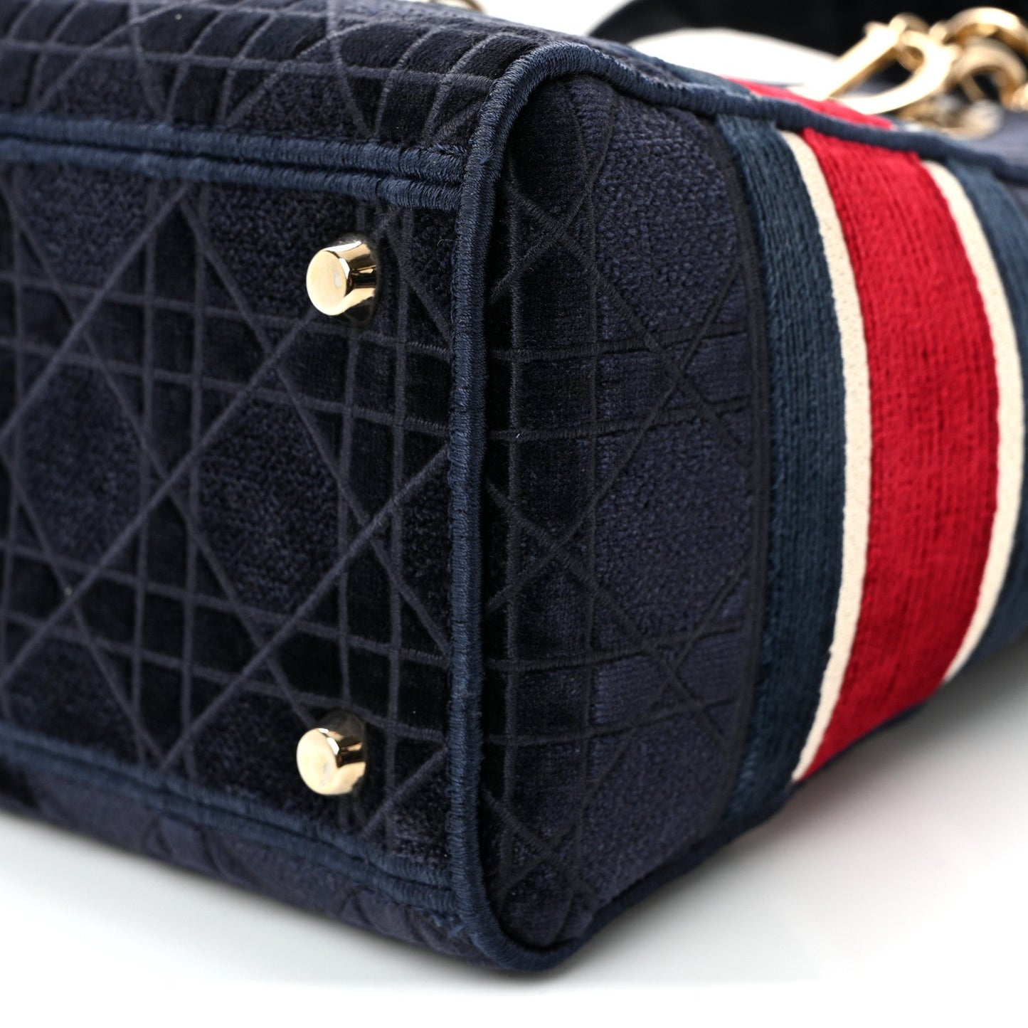 Velvet Cannage Medium Lady D-Lite Blue Red White