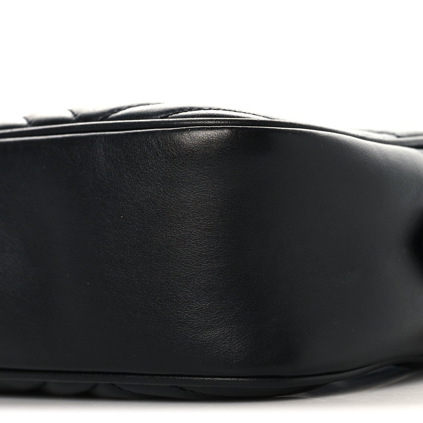 Calfskin Matelasse Small GG Marmont Chain Shoulder Bag Black