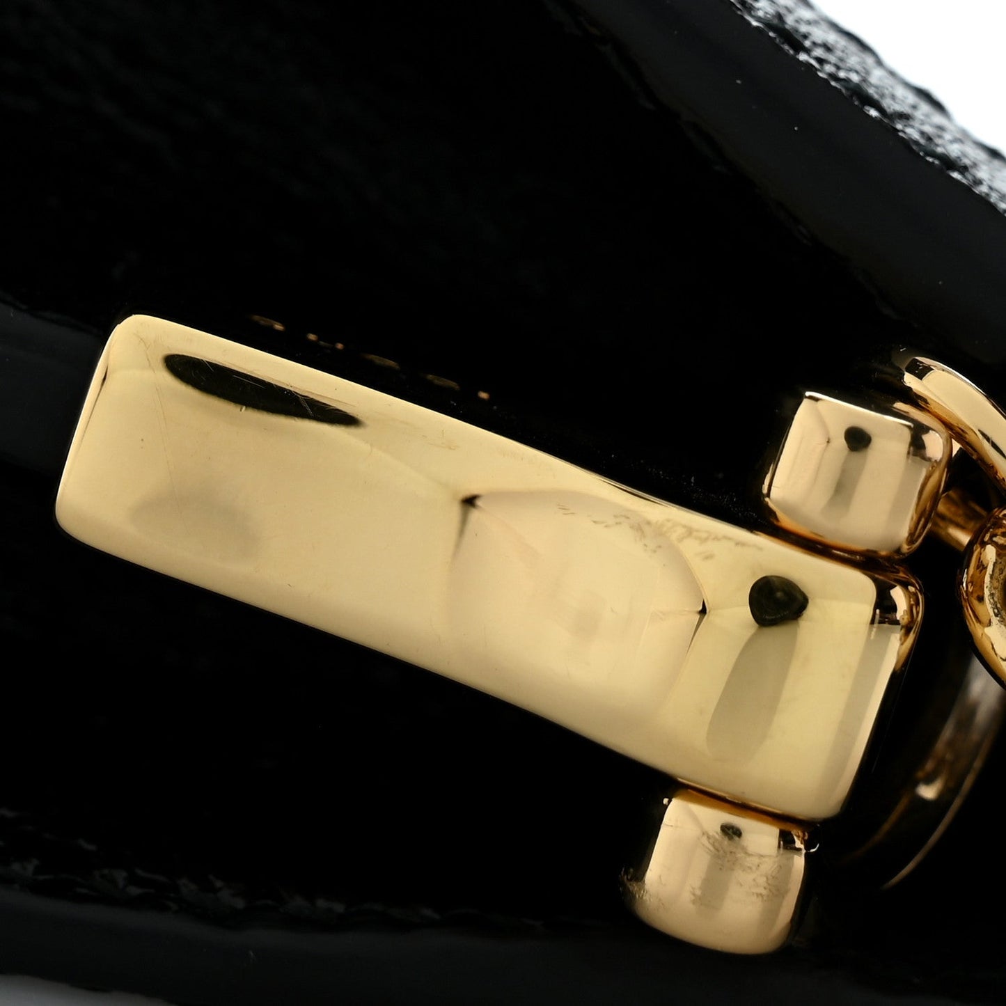 Suede Patent GG Web Small Ophidia Chain Shoulder Bag Black
