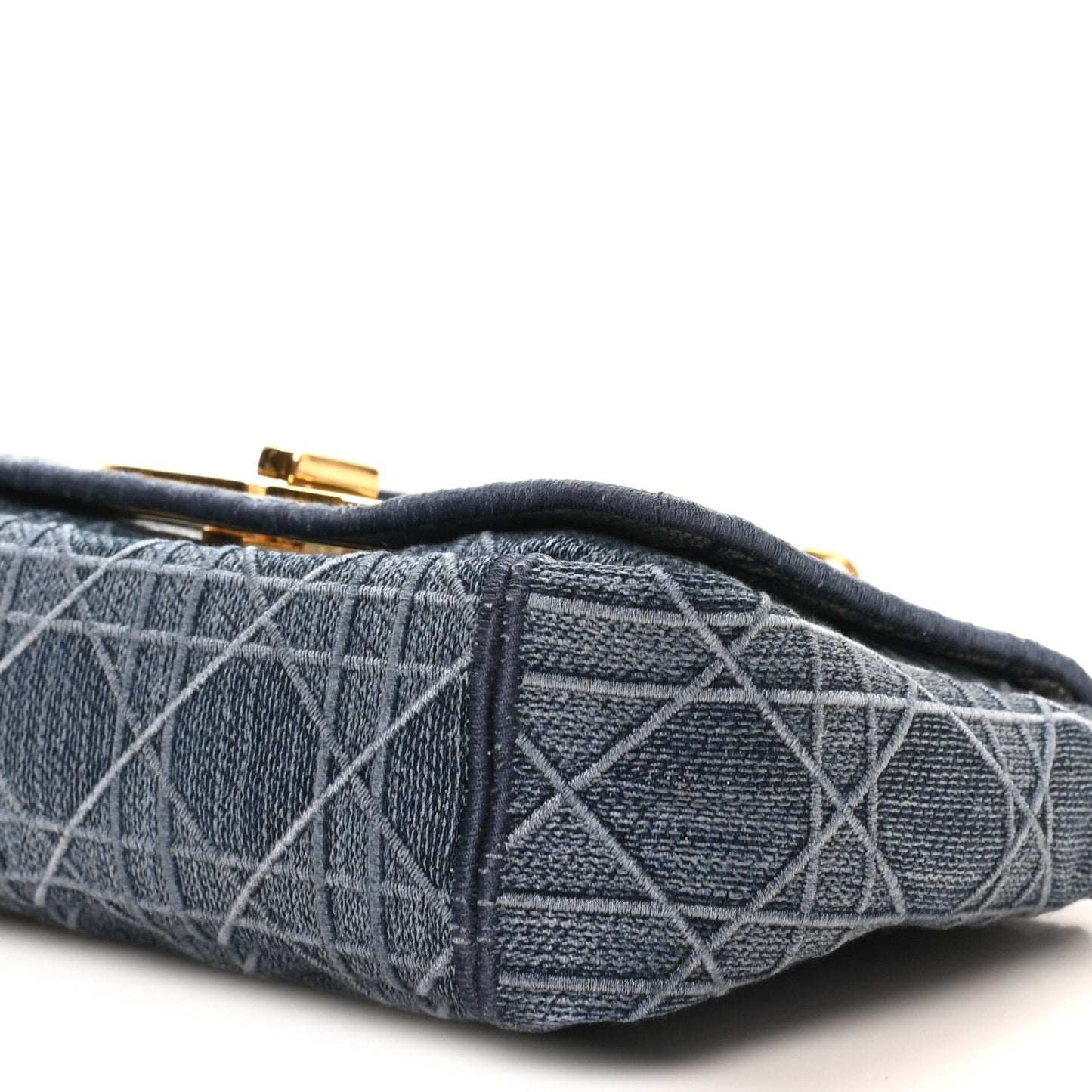 Denim Cannage Small Caro Bag Blue