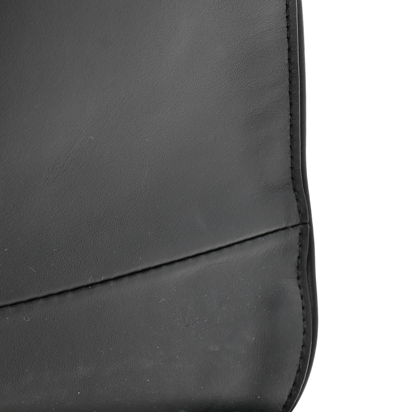 Tweed Saddle Crossbody Bag Black Silver