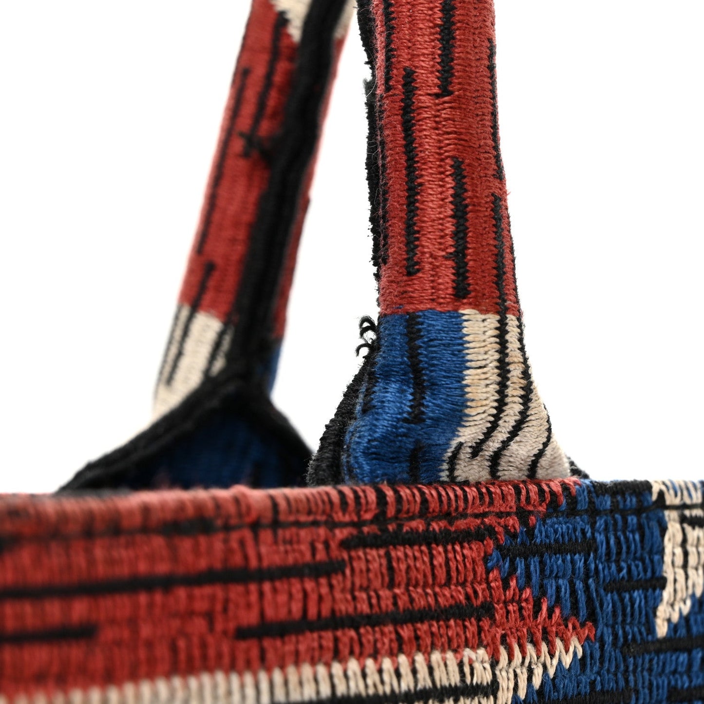 Canvas Embroidered Large Exclusive US Book Tote Multicolor