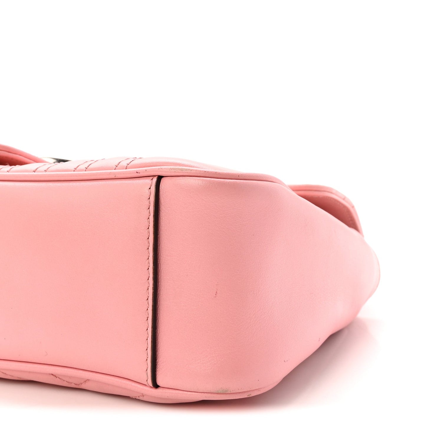 Calfskin Matelasse Small GG Marmont Shoulder Bag Wild Rose