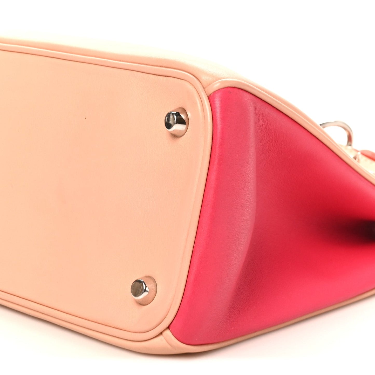 Smooth Calfskin Medium Tri-Color Diorissimo Tote Pink Fuchsia Orange