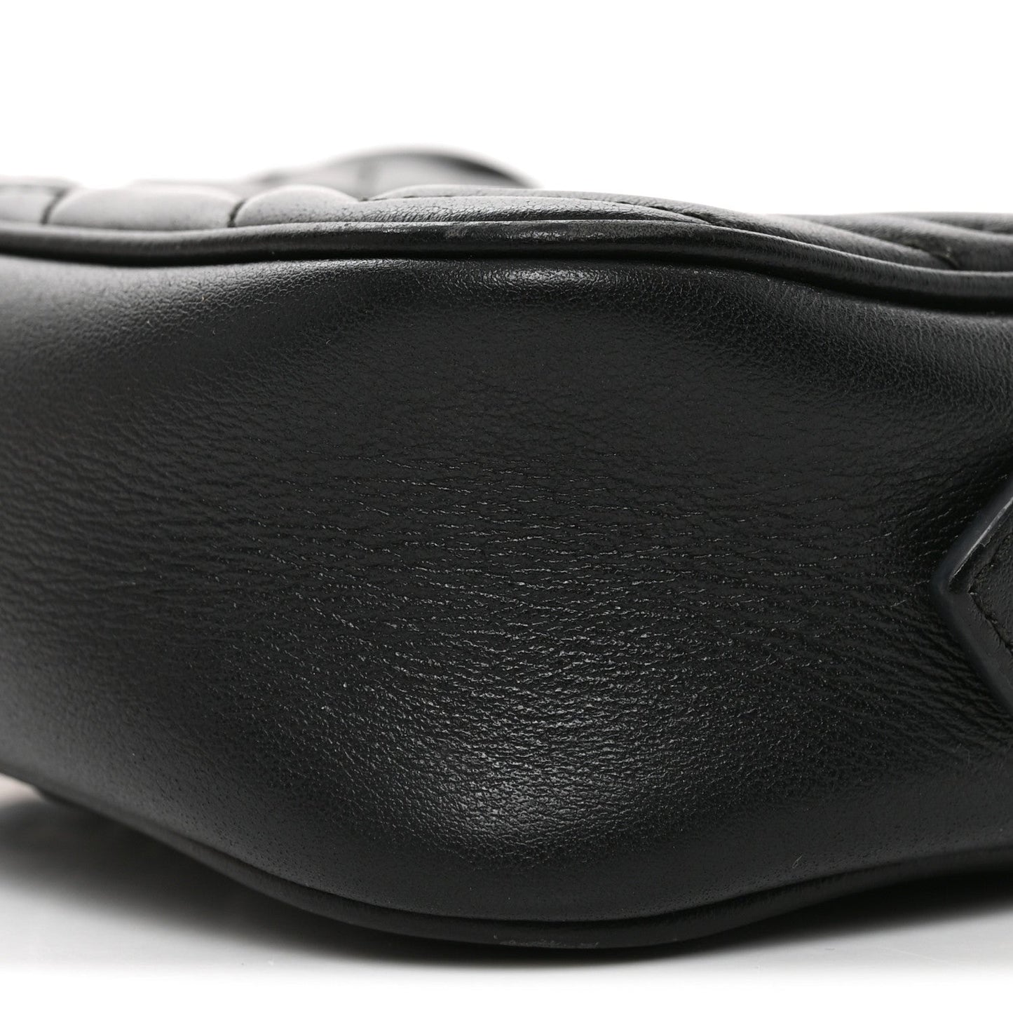 Calfskin Matelasse Small GG Marmont Chain Shoulder Bag Black
