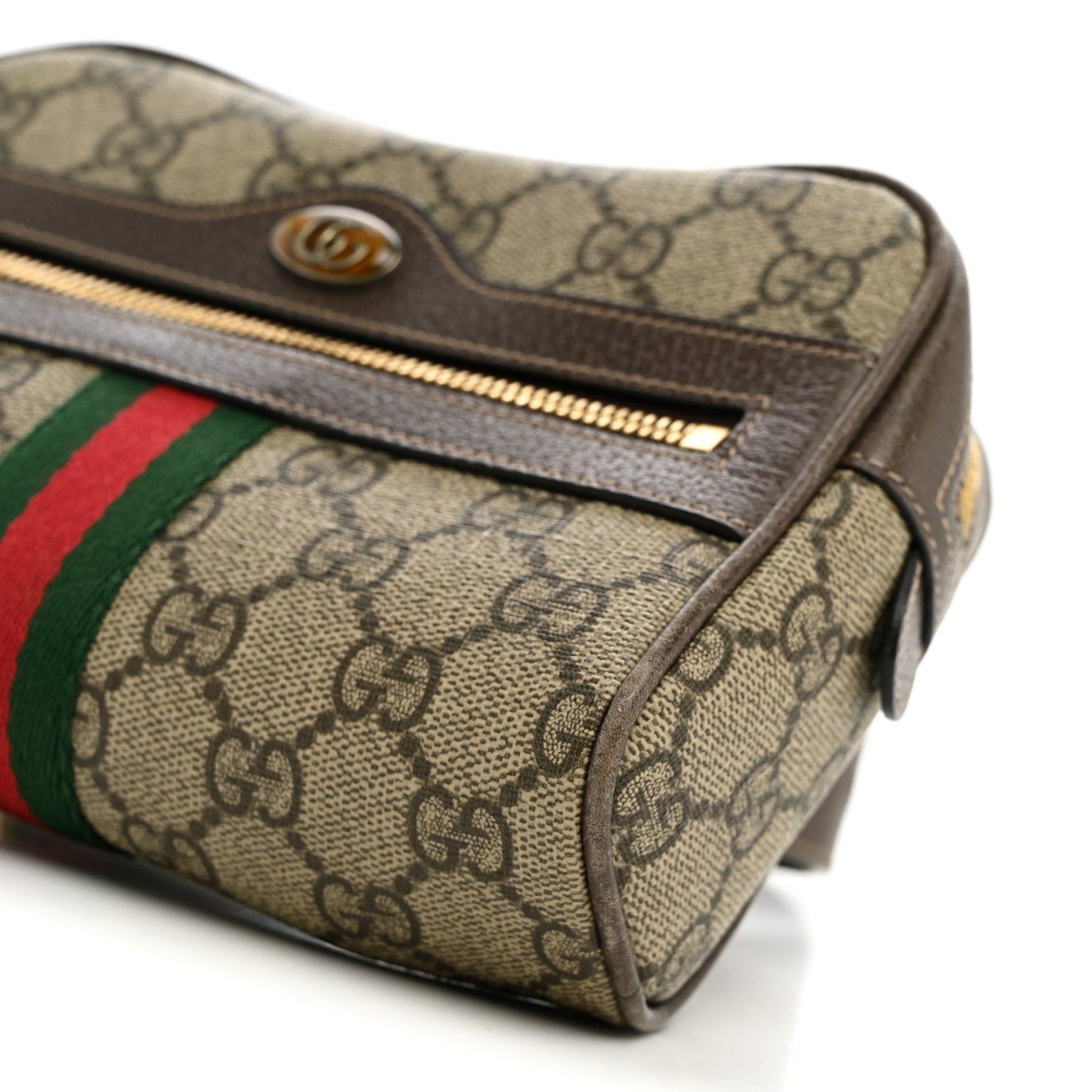 GG Supreme Monogram Web Small Ophidia Belt Bag 85 34 75 30 Dark Brown
