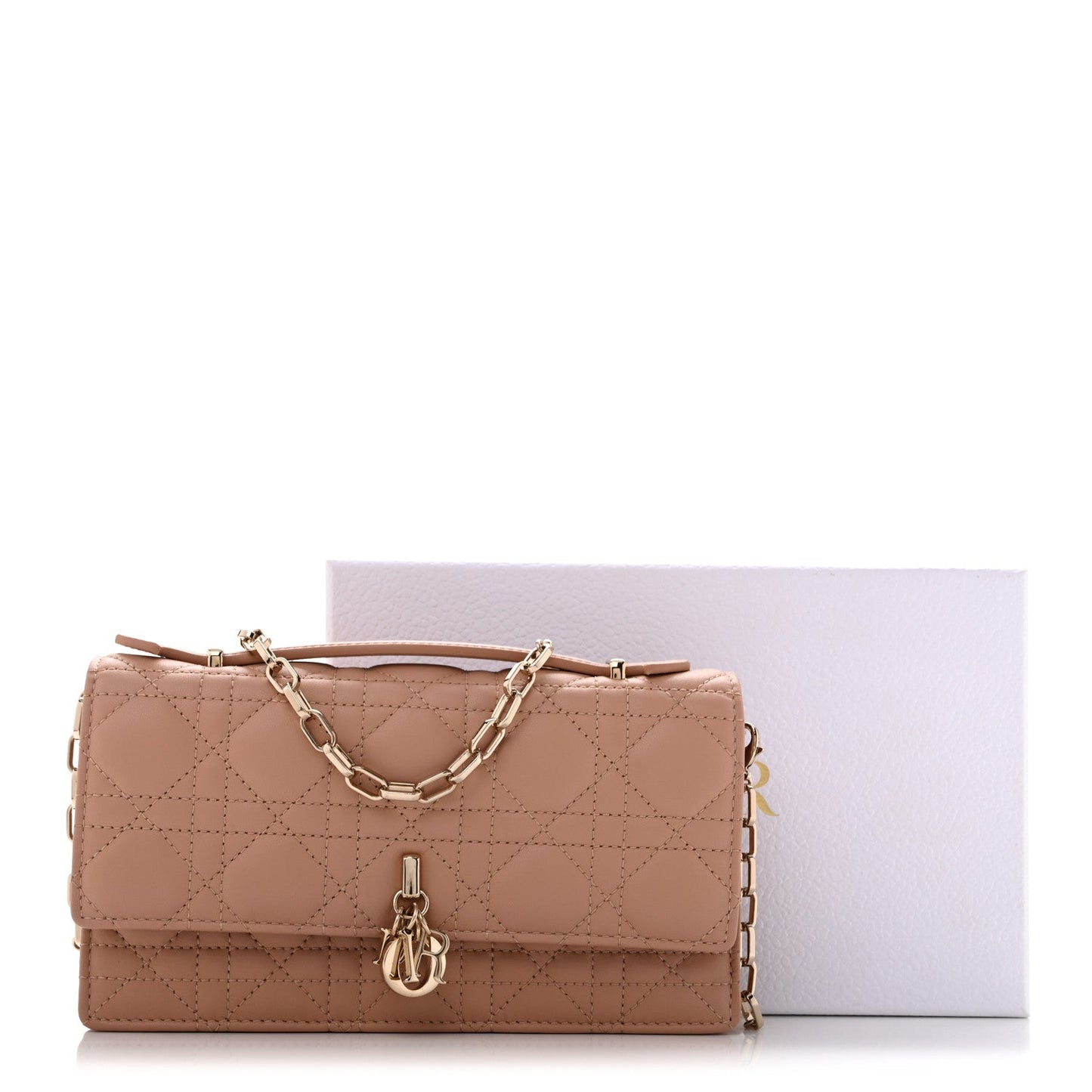 Lambskin Cannage Mini My Dior Bag Rose Des Vents