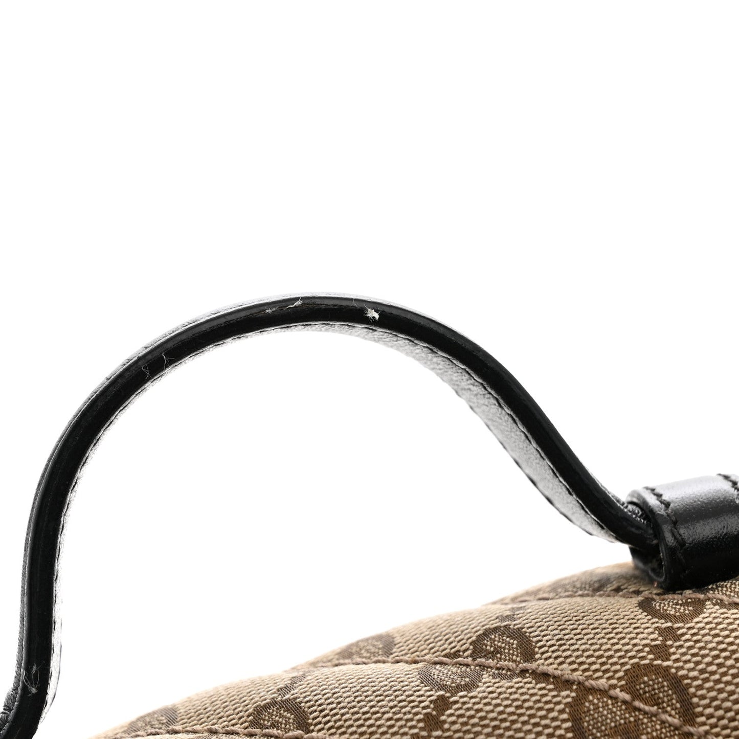 Monogram Azalea Calfskin Matelasse Diagonal Mini GG Marmont Top Handle Shoulder Bag Beige Ebony Black