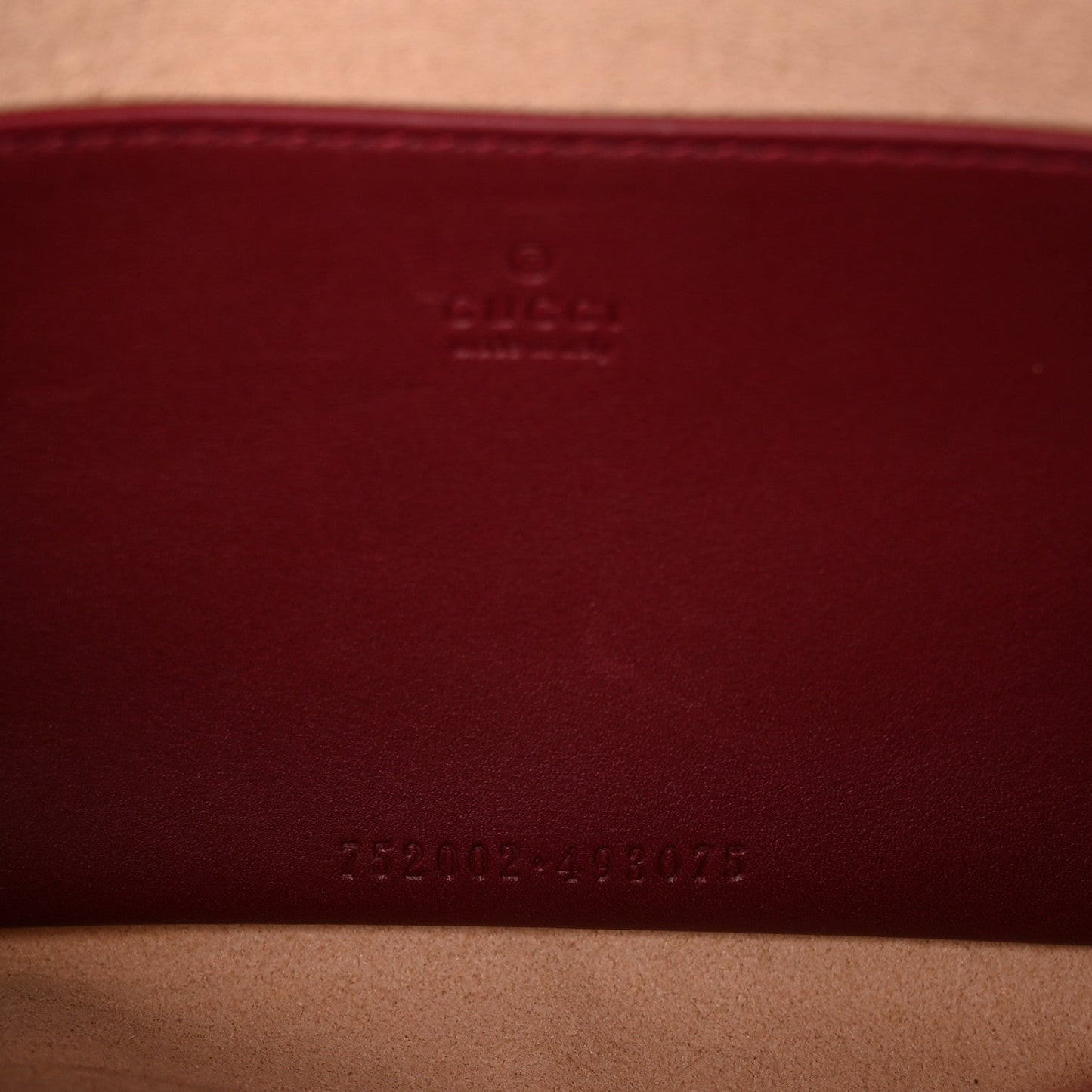 GG Supreme Monogram Azalea Calfskin Horsebit 1955 Mini Bag Beige Ebony Rosso Ancora
