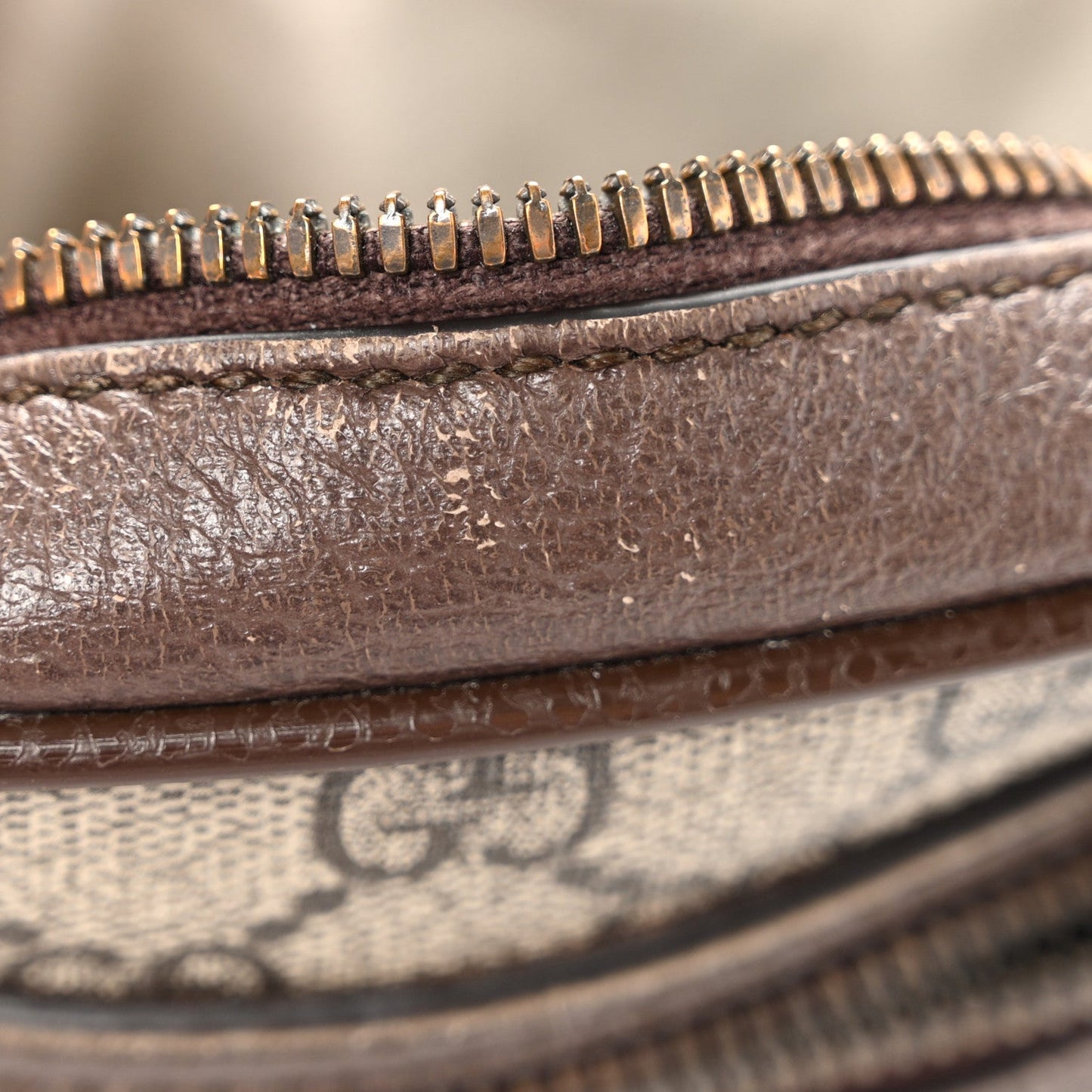 GG Supreme Monogram Web Mini Ophidia Messenger Brown Brown