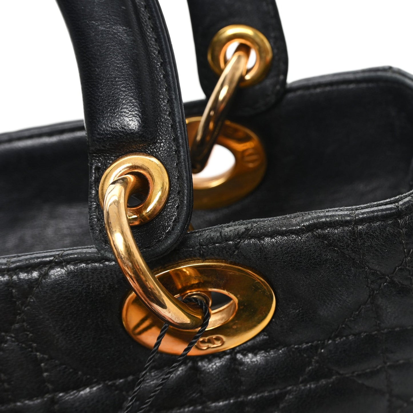 Lambskin Cannage Medium Lady Dior Black