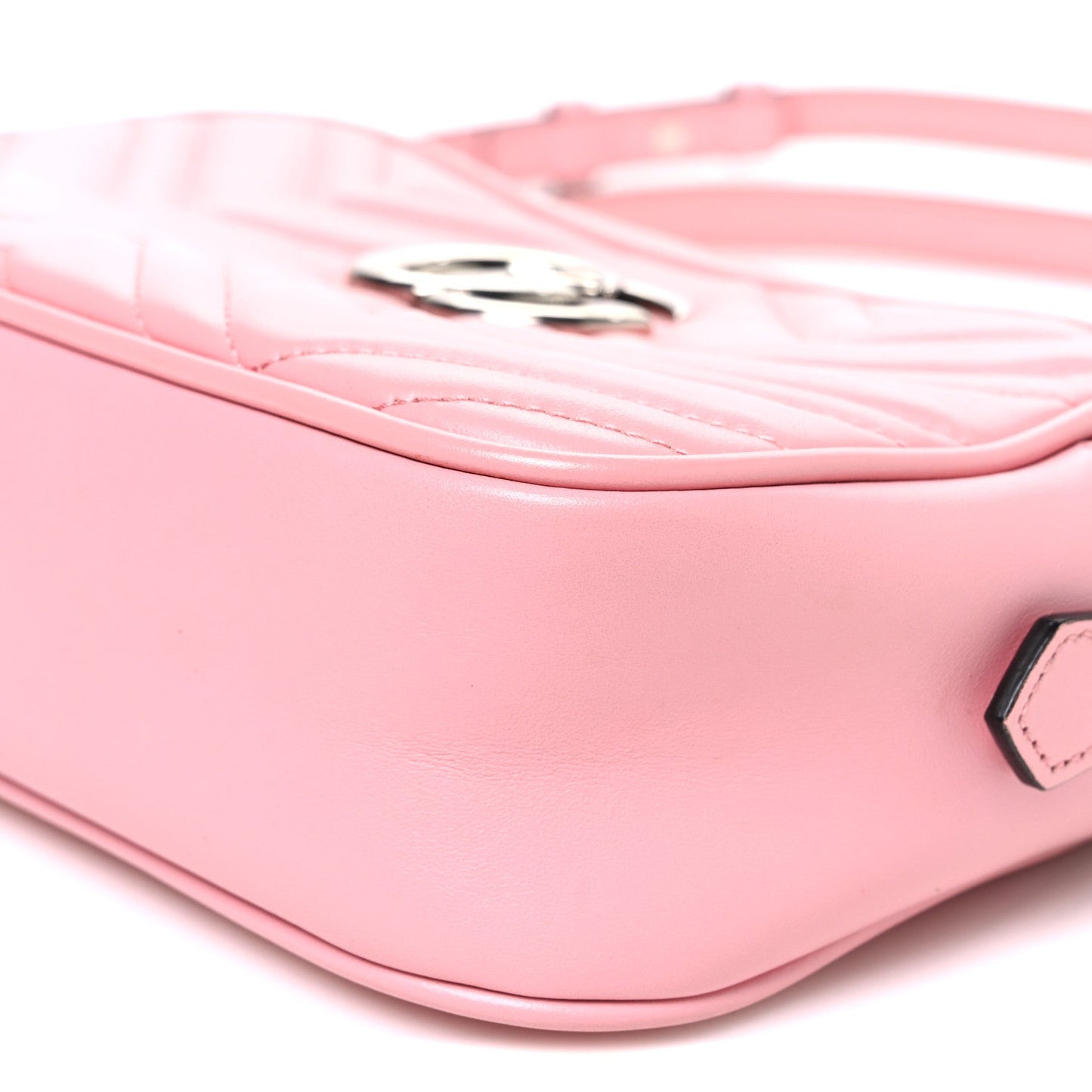 Calfskin Matelasse Small GG Marmont Camera Bag Wild Rose