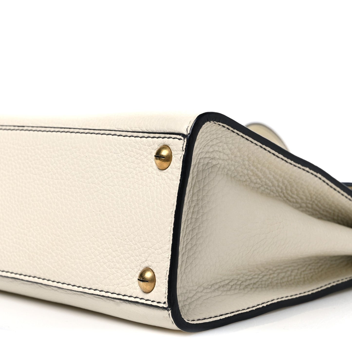 Calfskin Dioraddict Top Handle White
