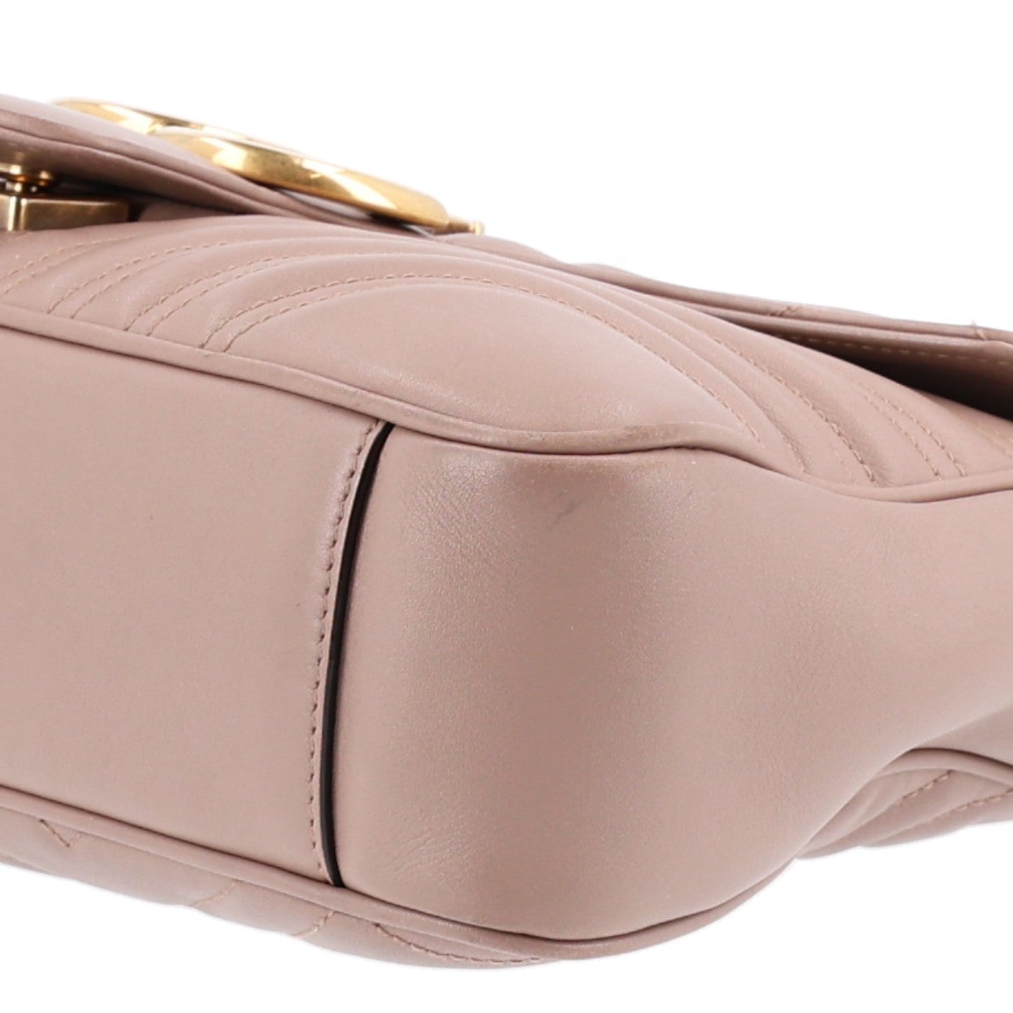 Calfskin Matelasse Medium GG Marmont Shoulder Bag Porcelain Rose