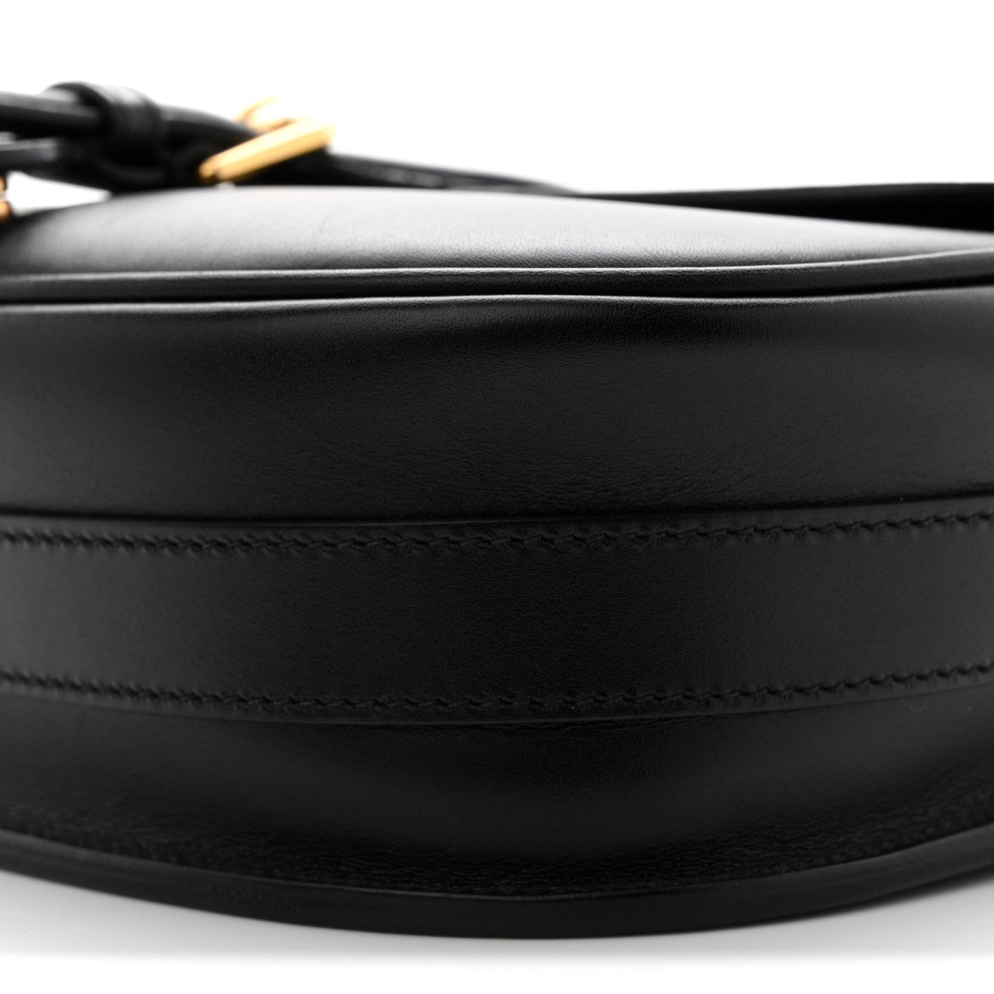 Box Calfskin Medium Bobby Flap Black