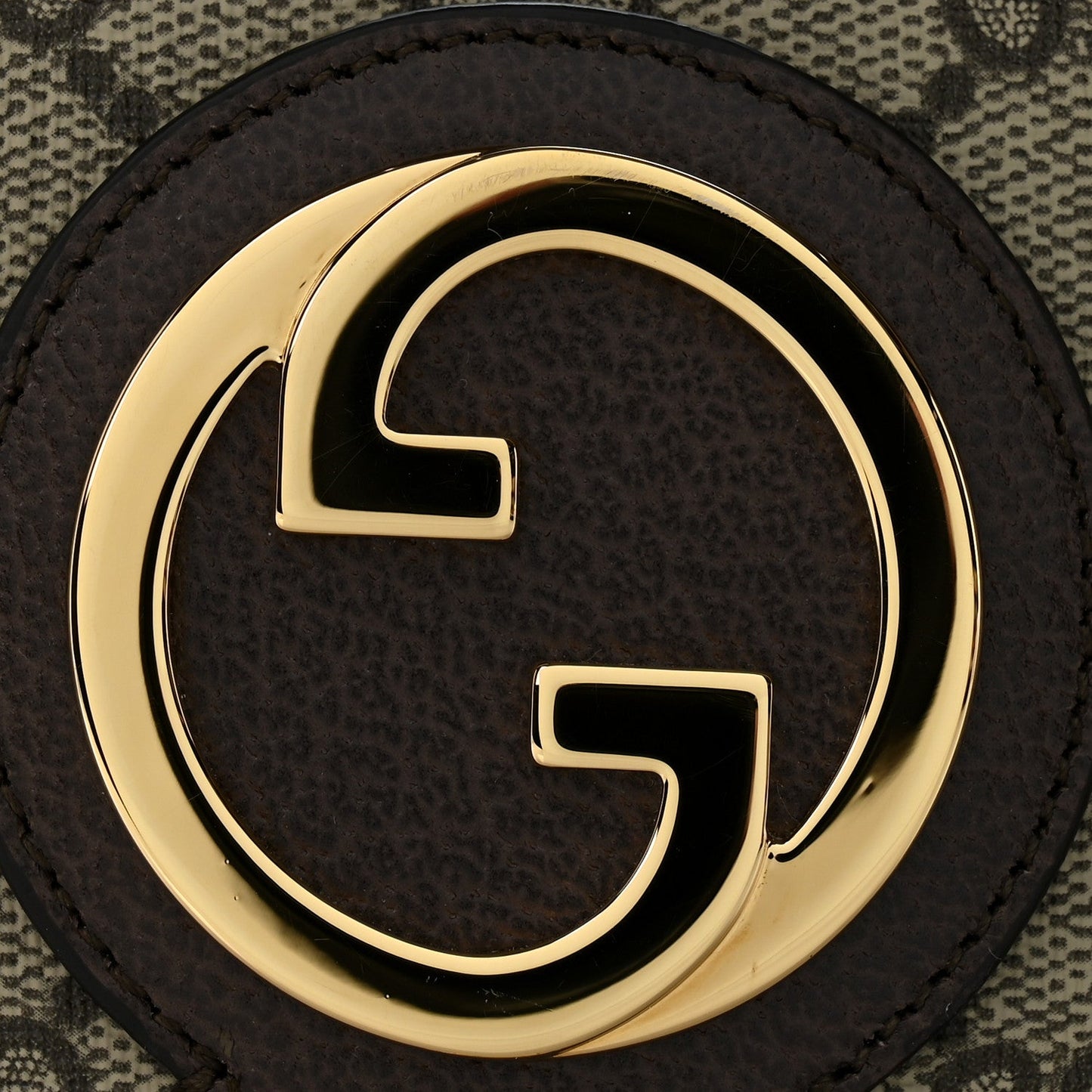 GG Supreme Monogram Textured Dollar Calfskin Blondie Belt Bag Beige Ebony New Acero