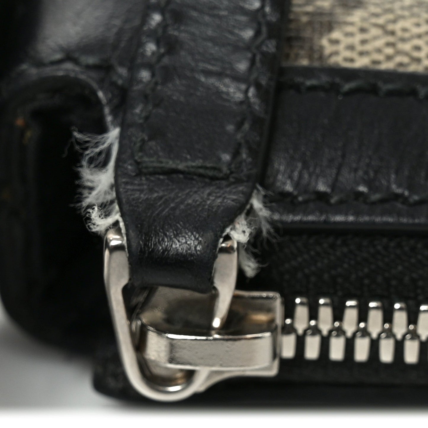 GG Supreme Monogram Web Messenger Bag Black