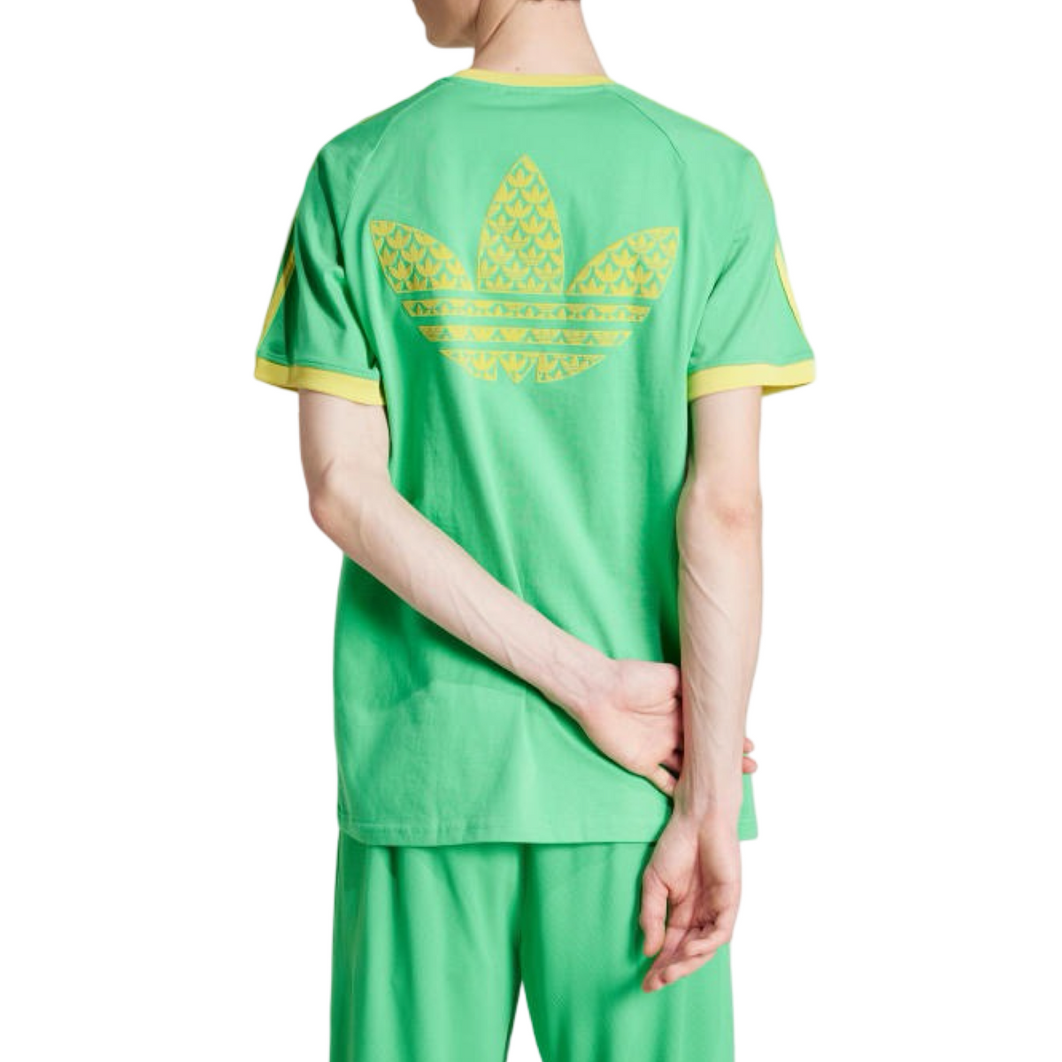 Adidas Original Q2 MONOGRAM CAL 3-STRIPES TEE Men’s -ENERGY GREEN