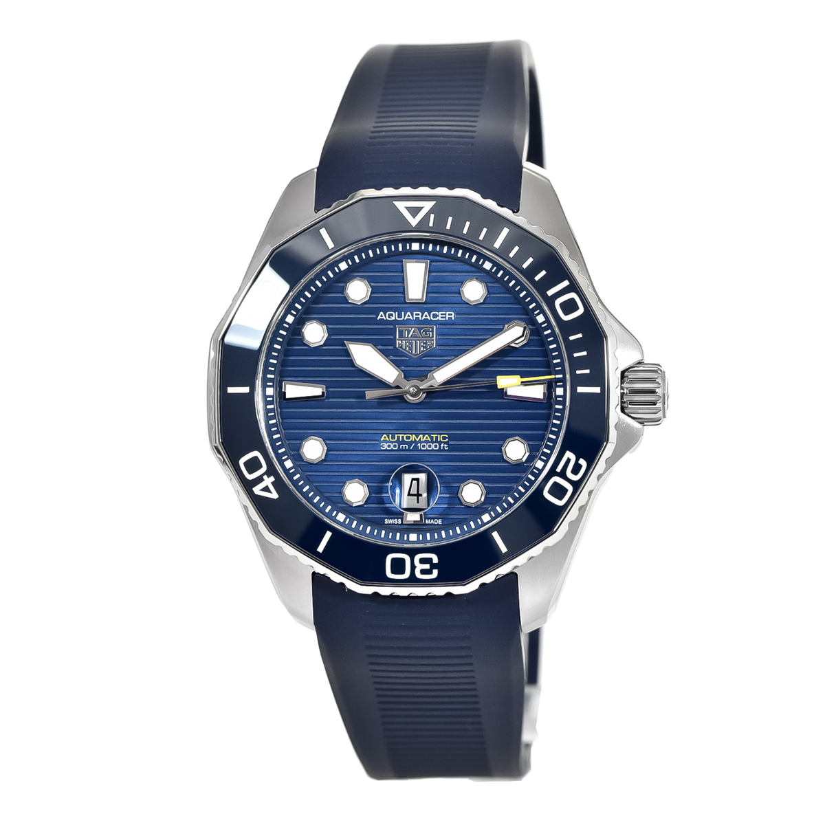 Tag Heuer Aquaracer Professional 300 Automatic Blue Dial Blue Rubber Strap Watch for Men - WBP201B.FT6198