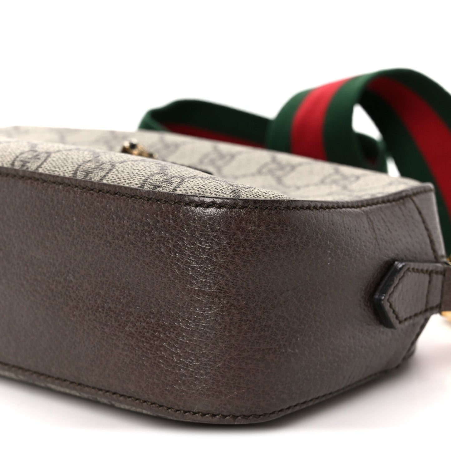 GG Supreme Monogram Web Neo Vintage Shoulder Bag Beige New Acero Crop