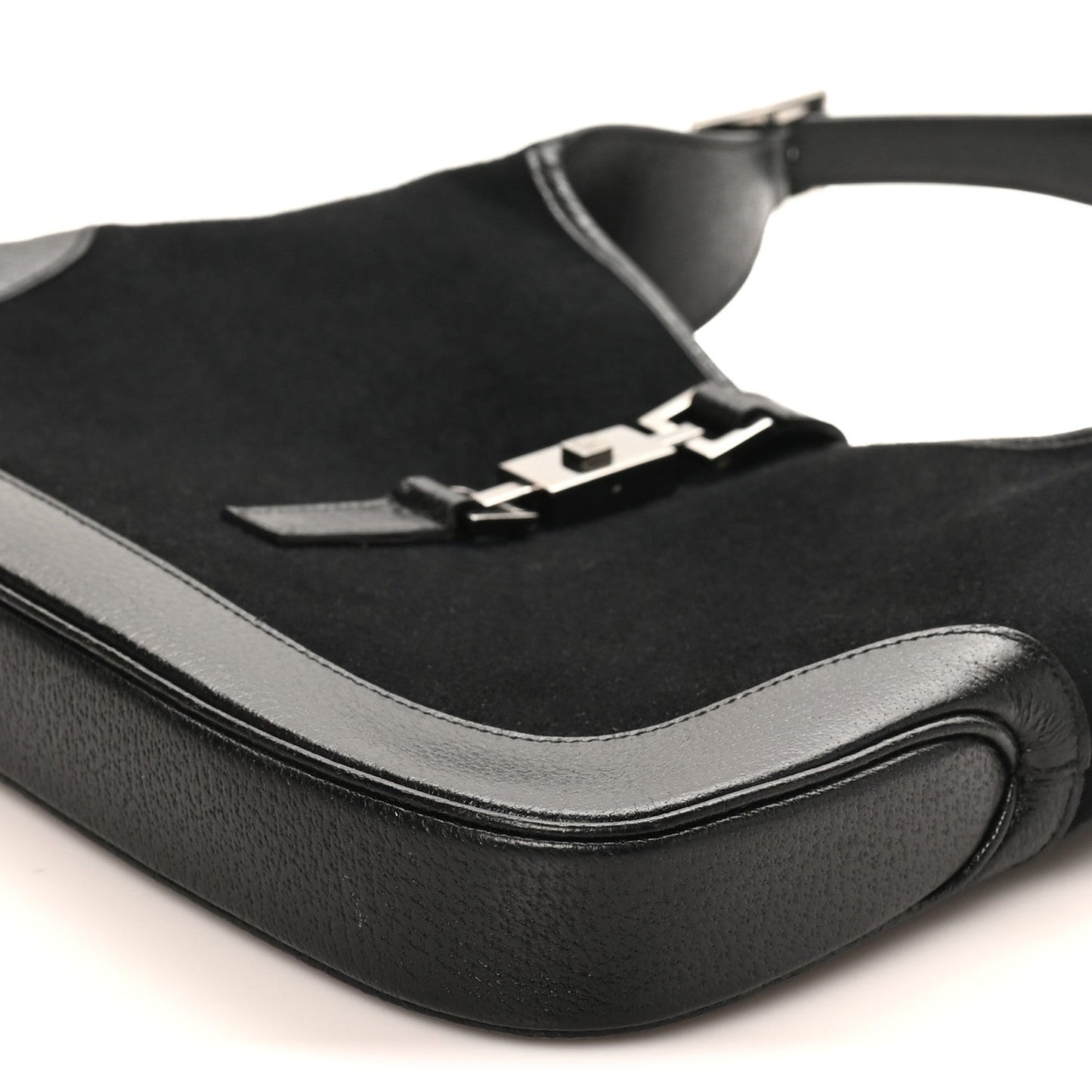 Felt Jackie O Hobo Black