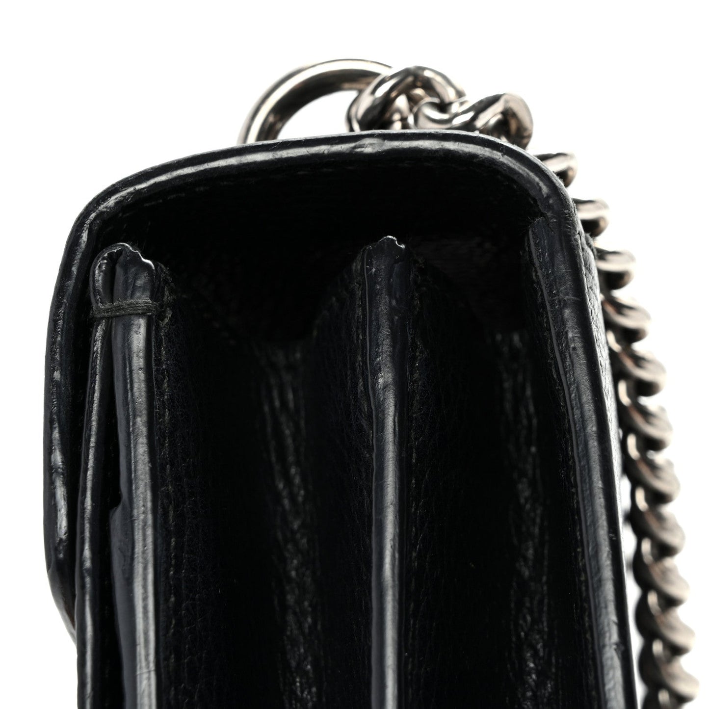 Pebbled Calfskin Small Dionysus Shoulder Bag Black