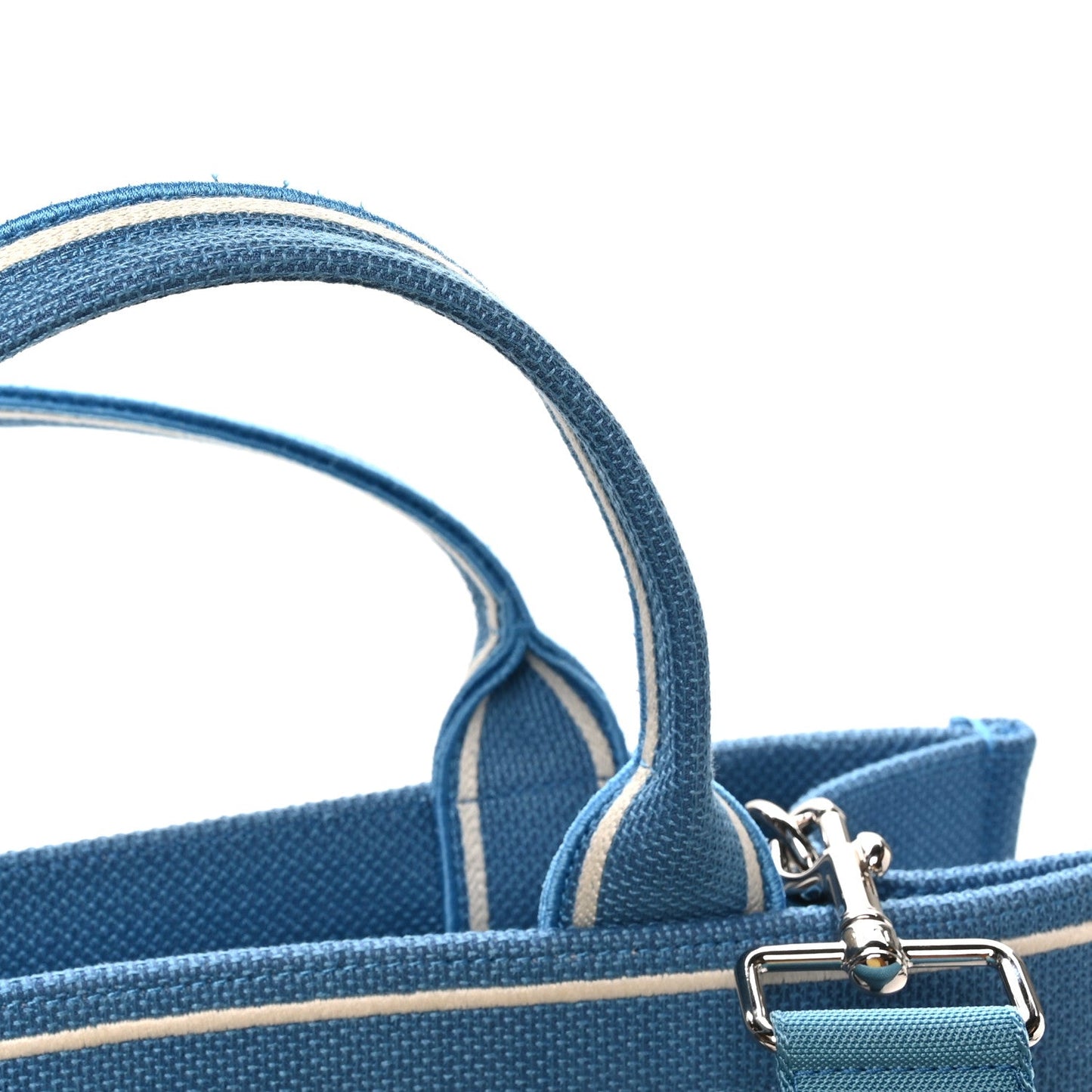 Canvas Embroidered Medium Ulysses Book Tote Blue