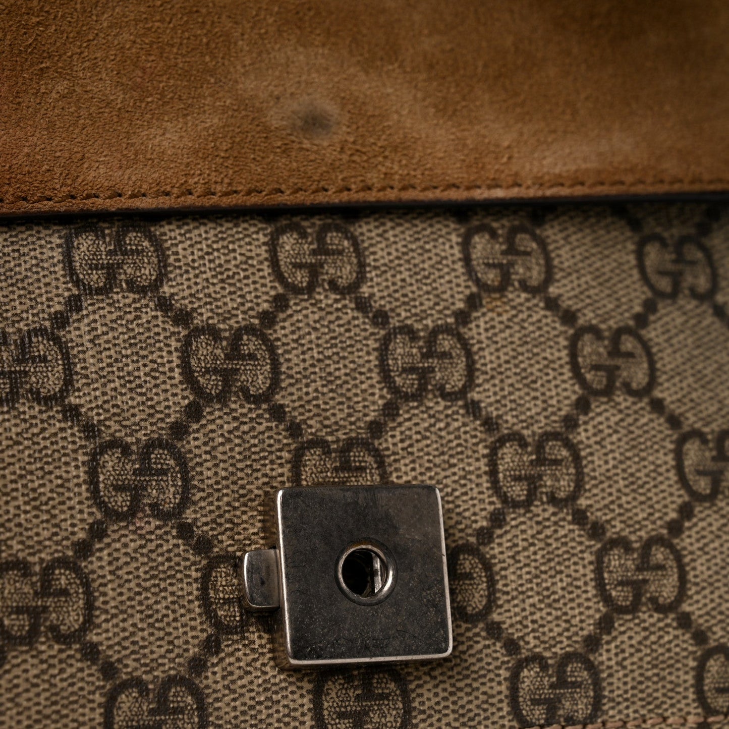 GG Supreme Monogram Mini Dionysus Shoulder Bag Taupe