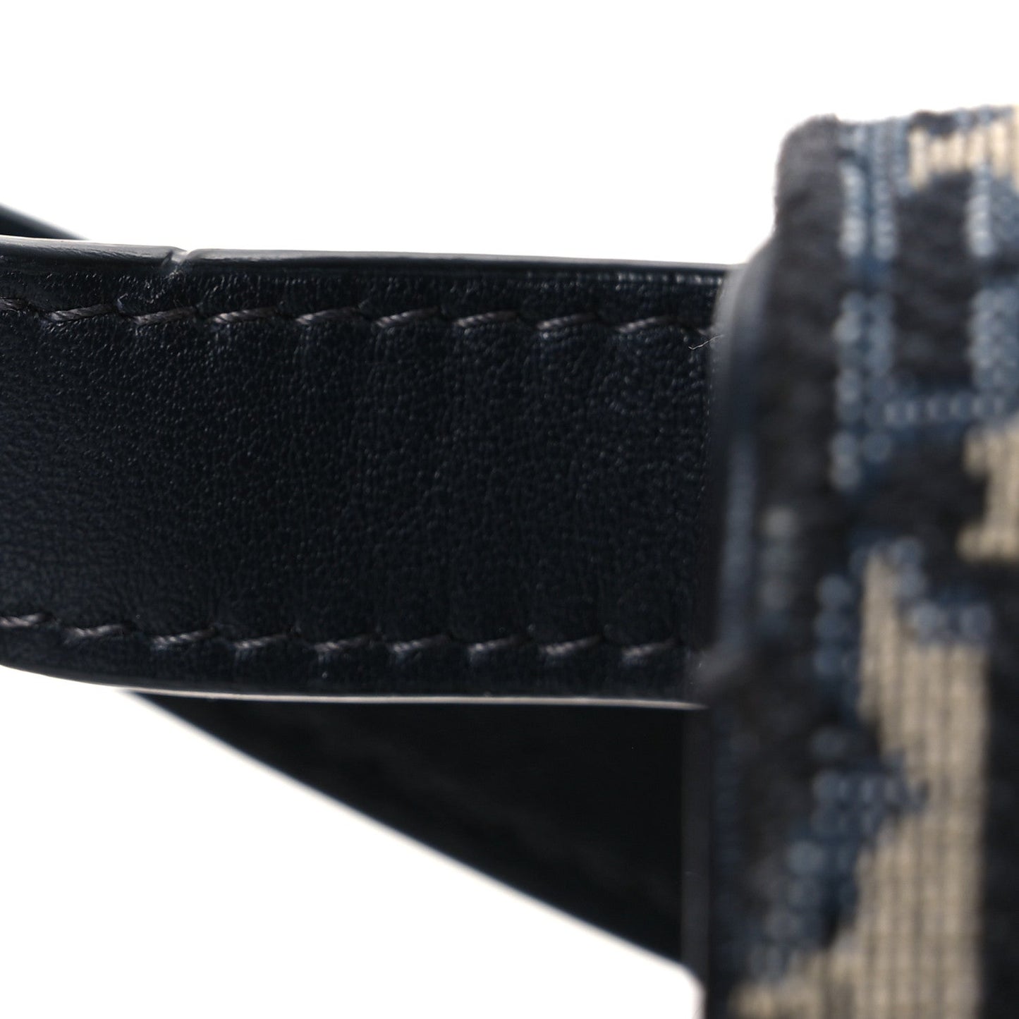 Oblique Saddle Belt Bag Blue