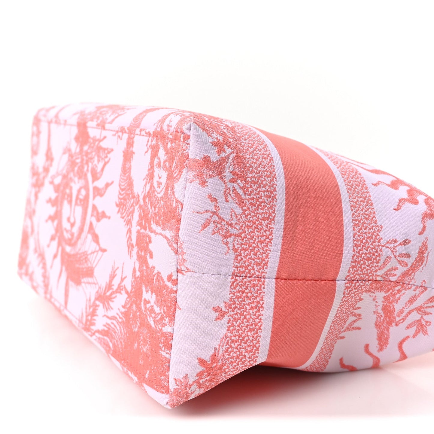Technical Fabric Toile De Jouy Soleil DiorTravel Nomad Pouch Coral
