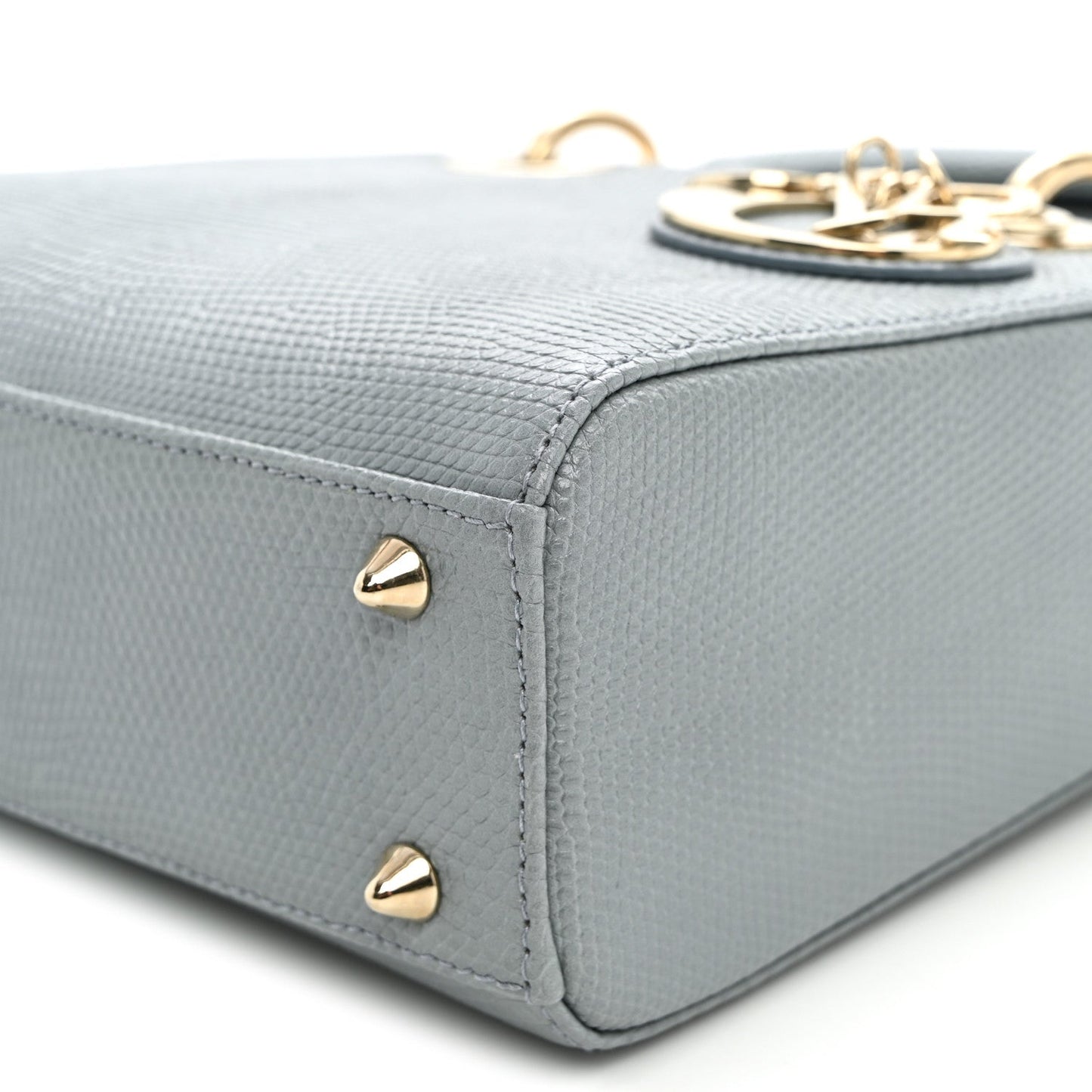 Lizard Small Lady Dior Cloud Blue