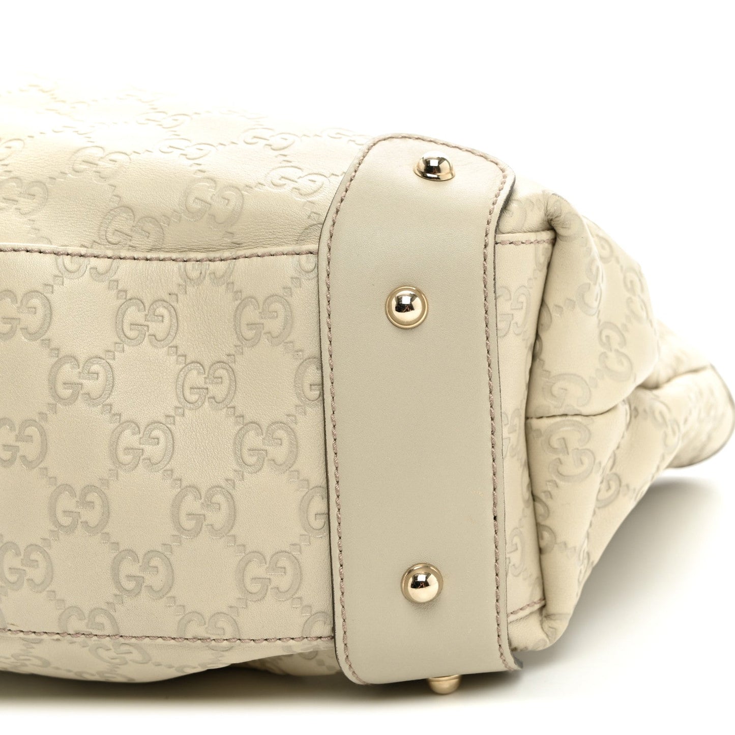 Guccissima Small Pelham Shoulder Bag Off White