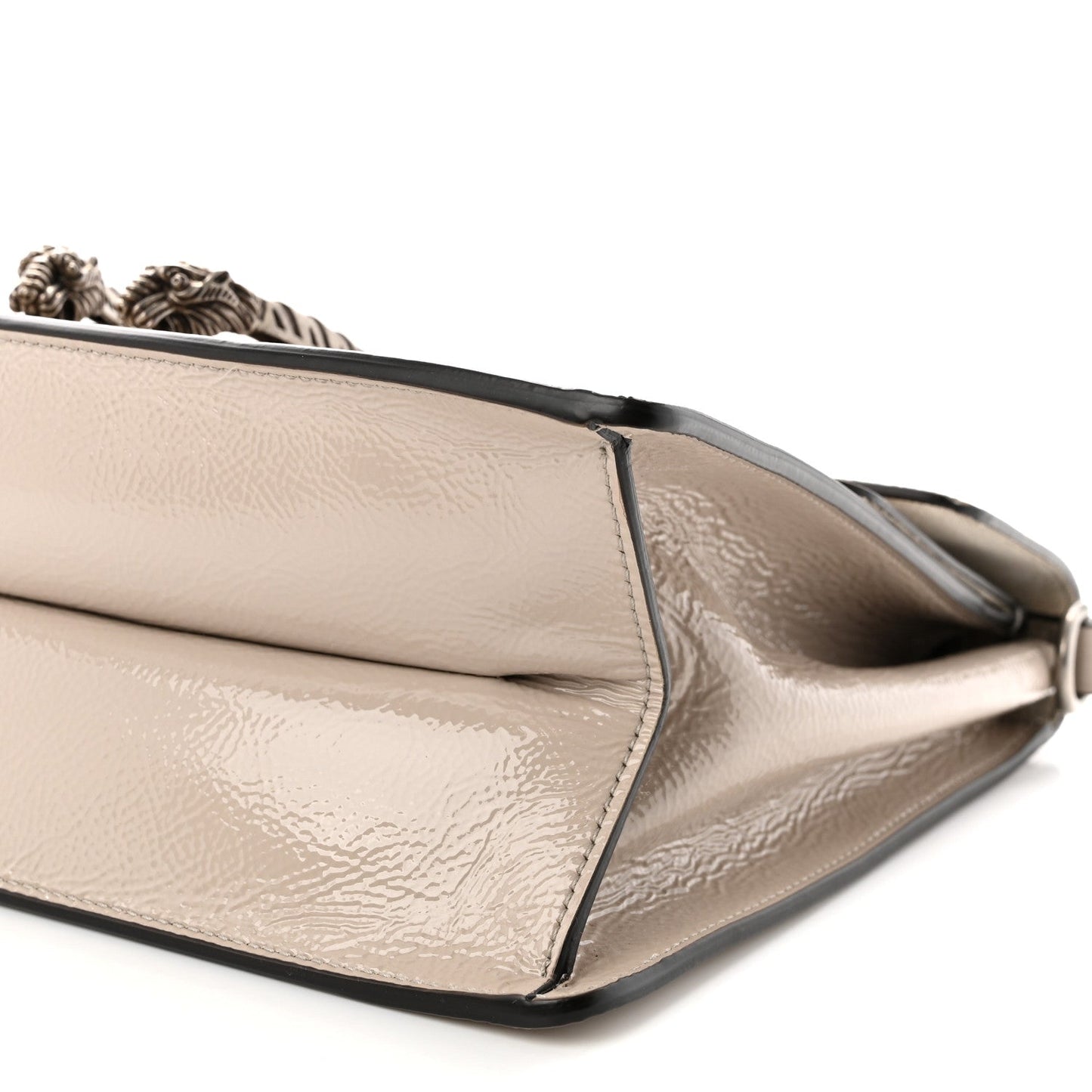 Crinkled Patent Medium Dionysus Top Handle Bag Sphinx