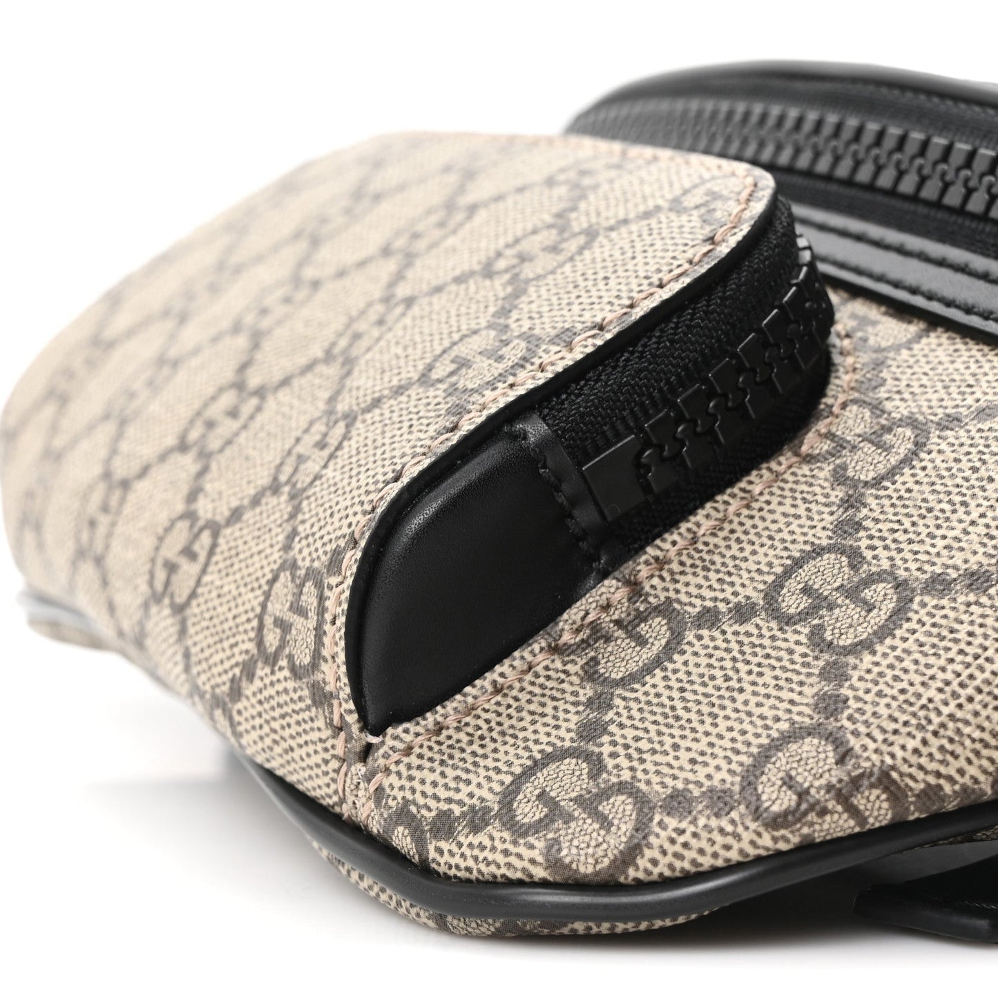 GG Supreme Monogram Belt Bag Black