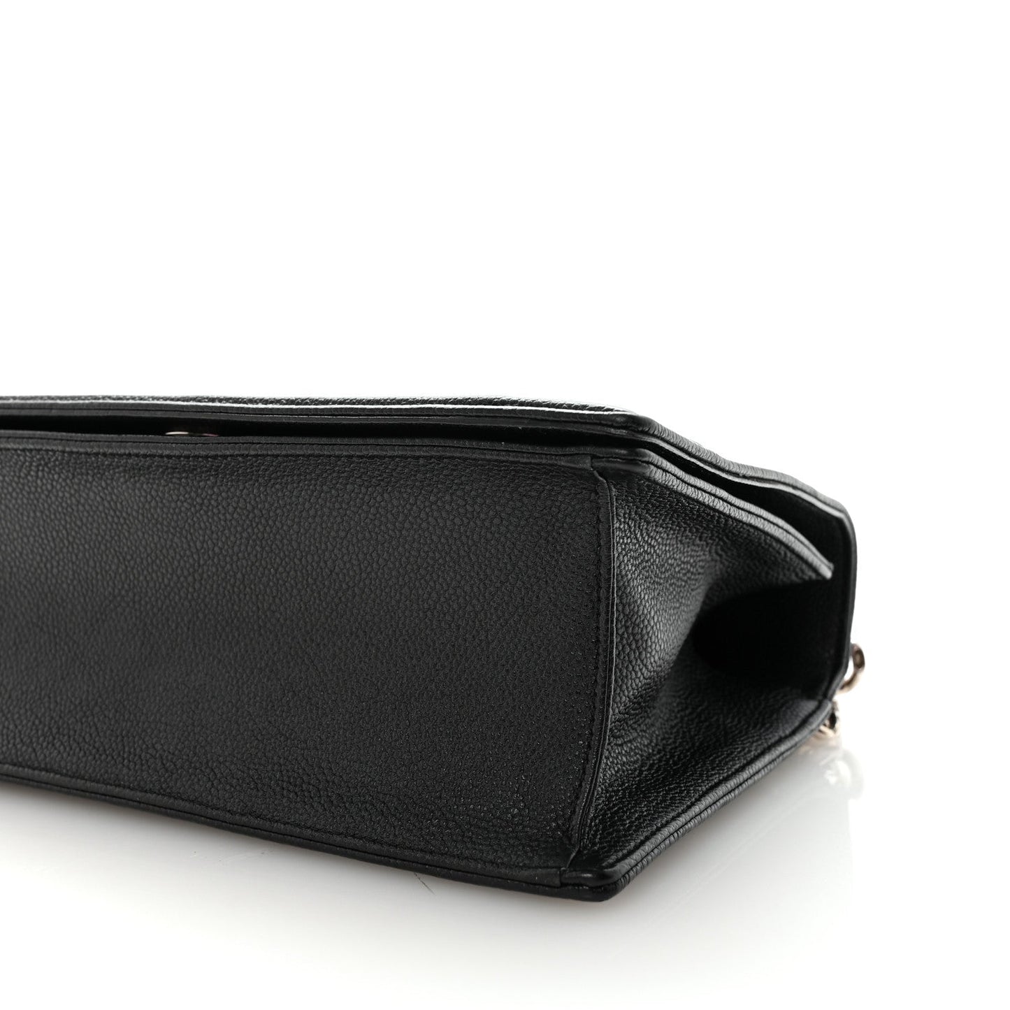 Grained Calfskin Medium Diorama Flap Bag Black