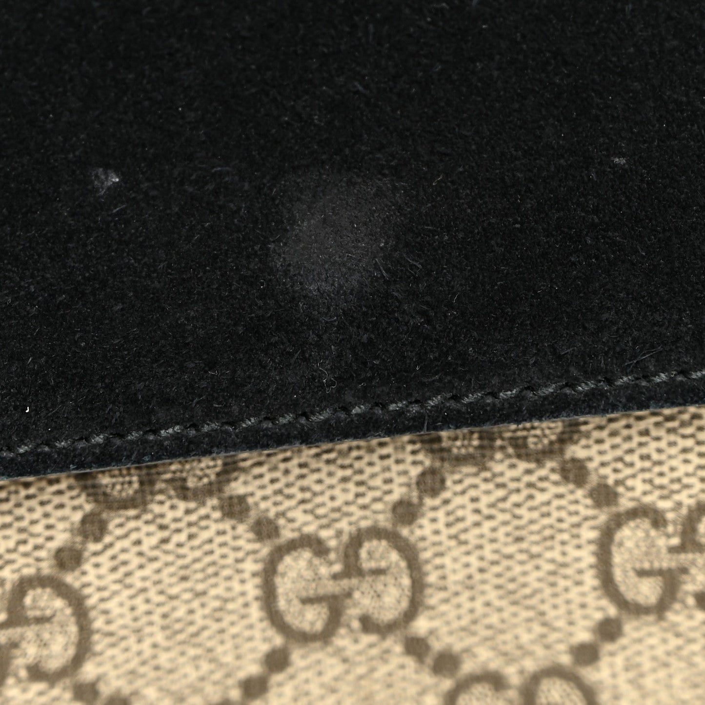 GG Supreme Monogram Small Dionysus Shoulder Bag Black