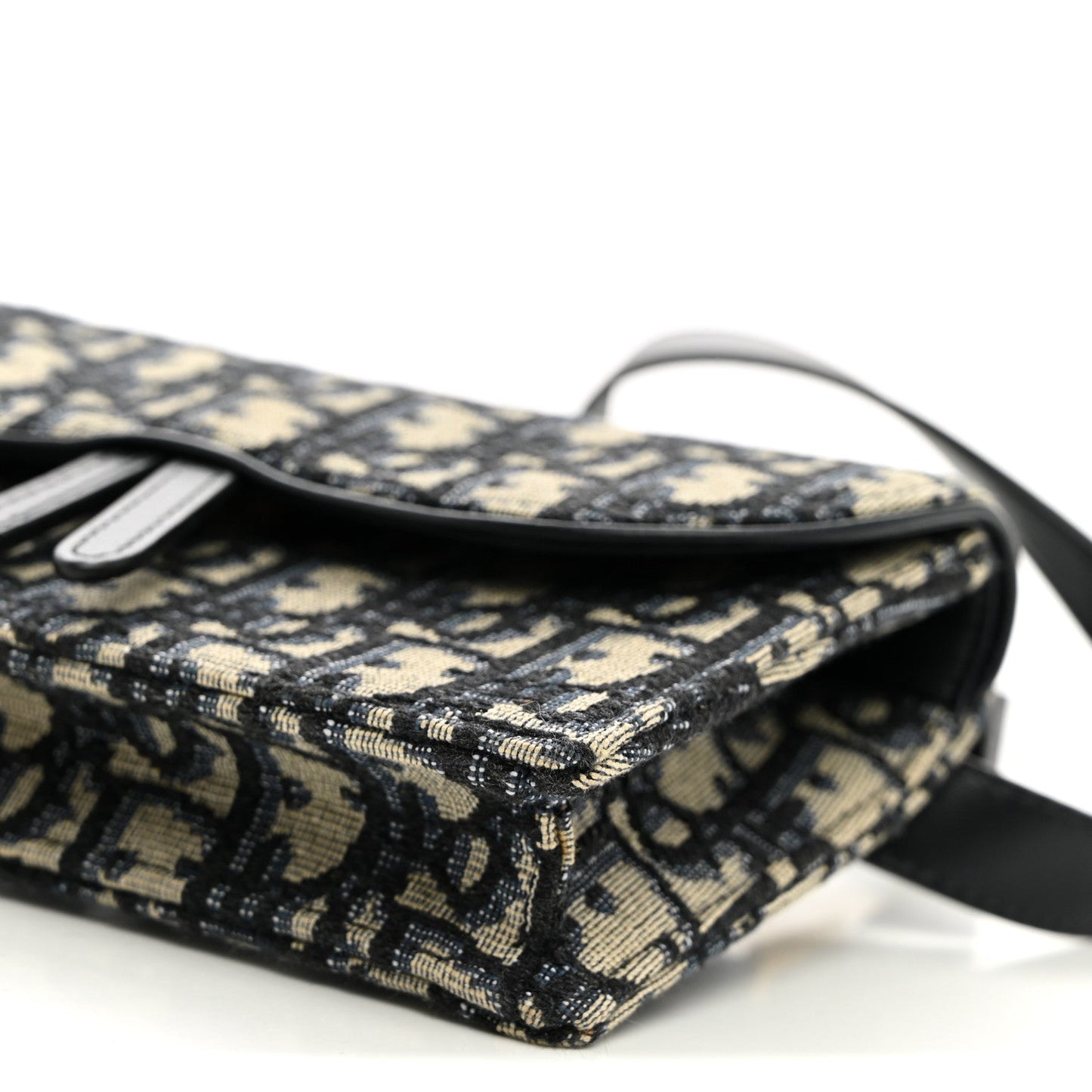 Oblique Saddle Belt Bag Blue
